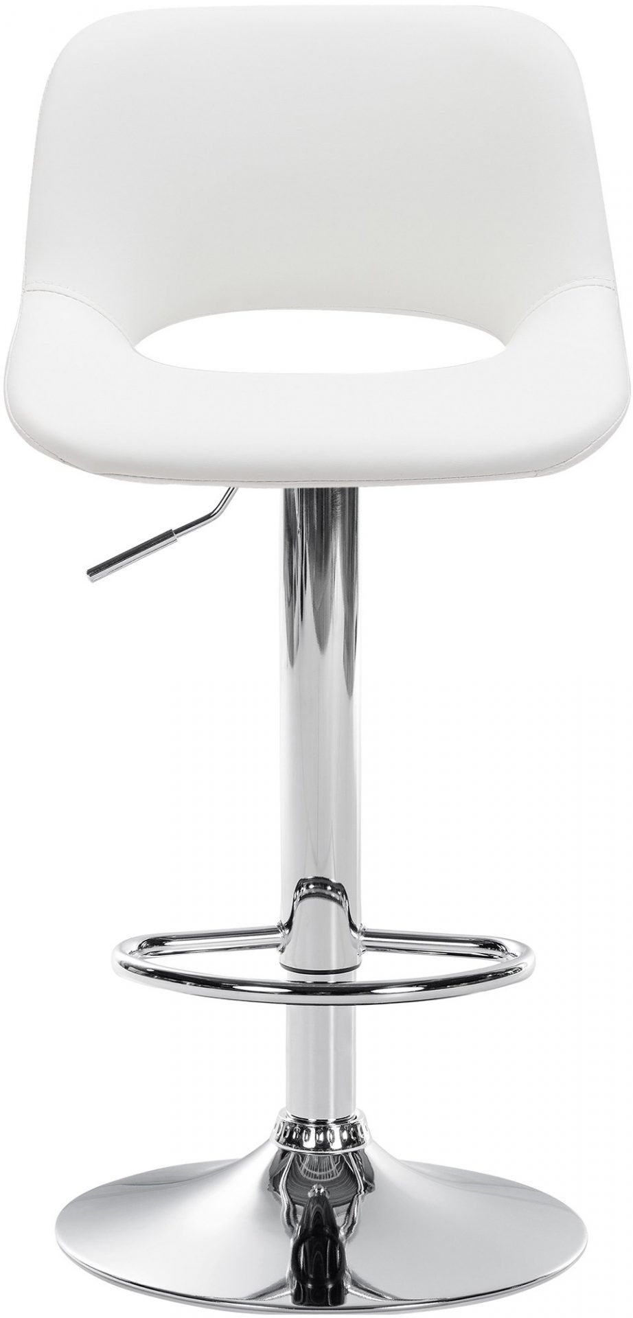 2er Set Barhocker Camden Kunstleder chrom, weiß