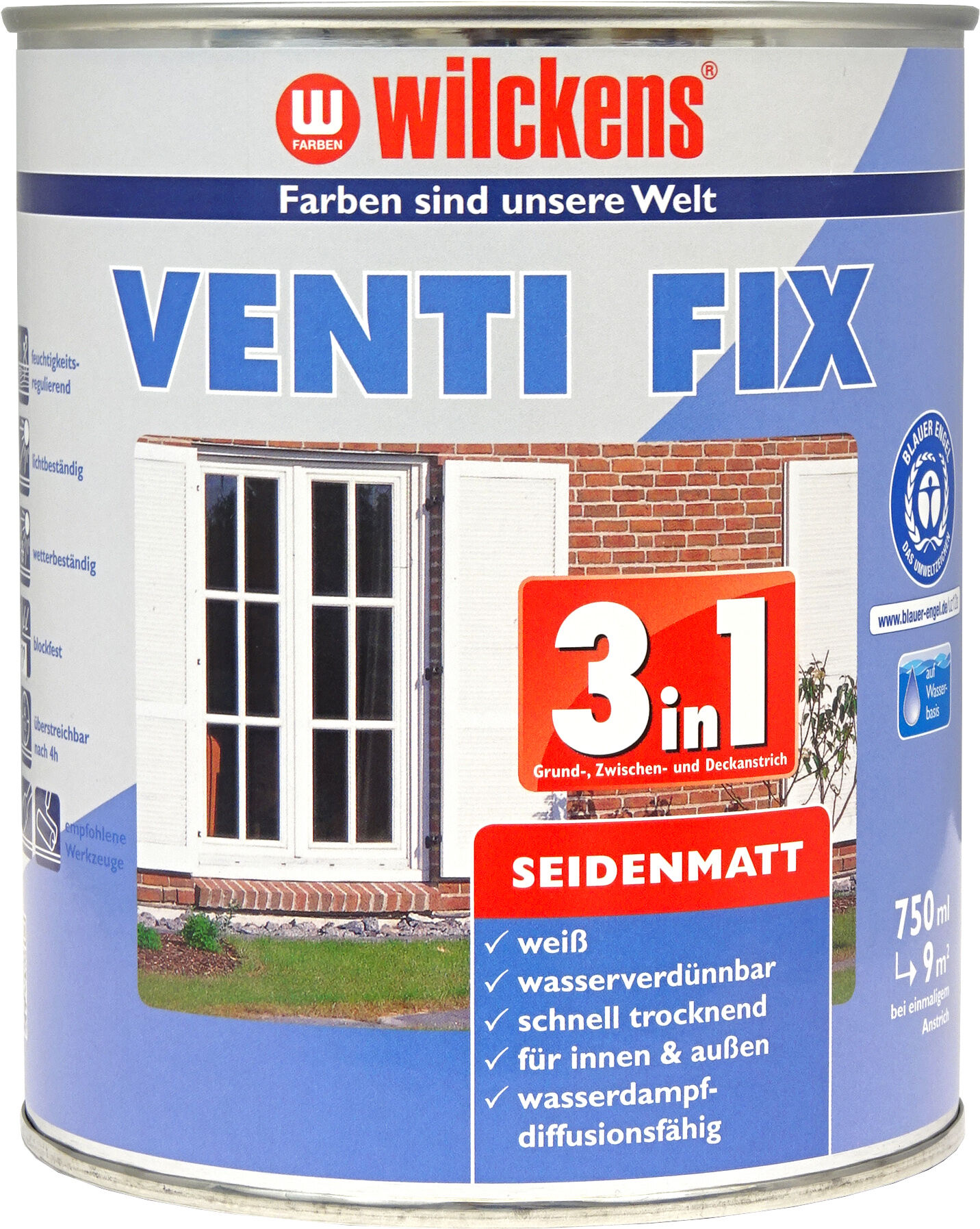 Wilckens Venti Fix 3in1 Weiß seidenmatt 0.75l