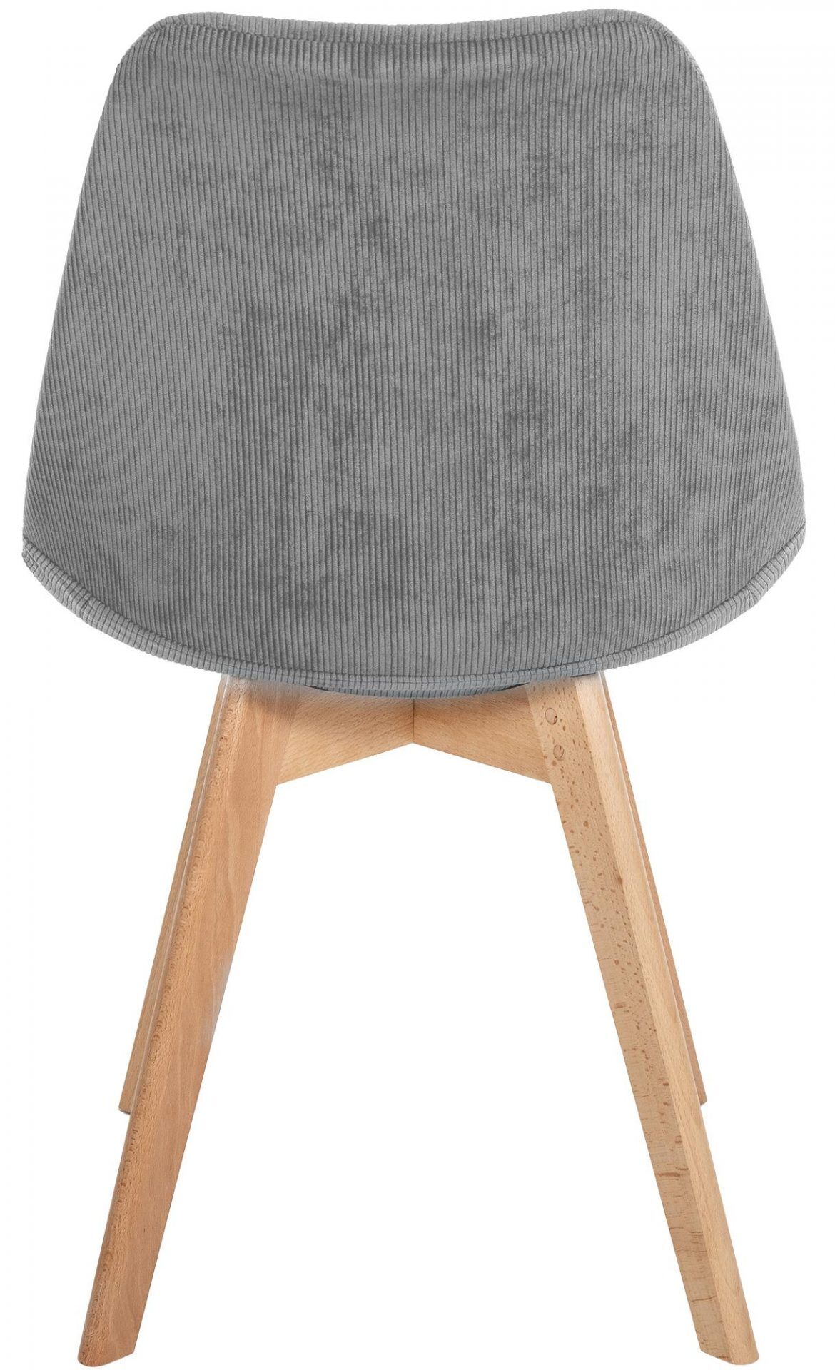 4er Set Stuhl Linares Cord, grau