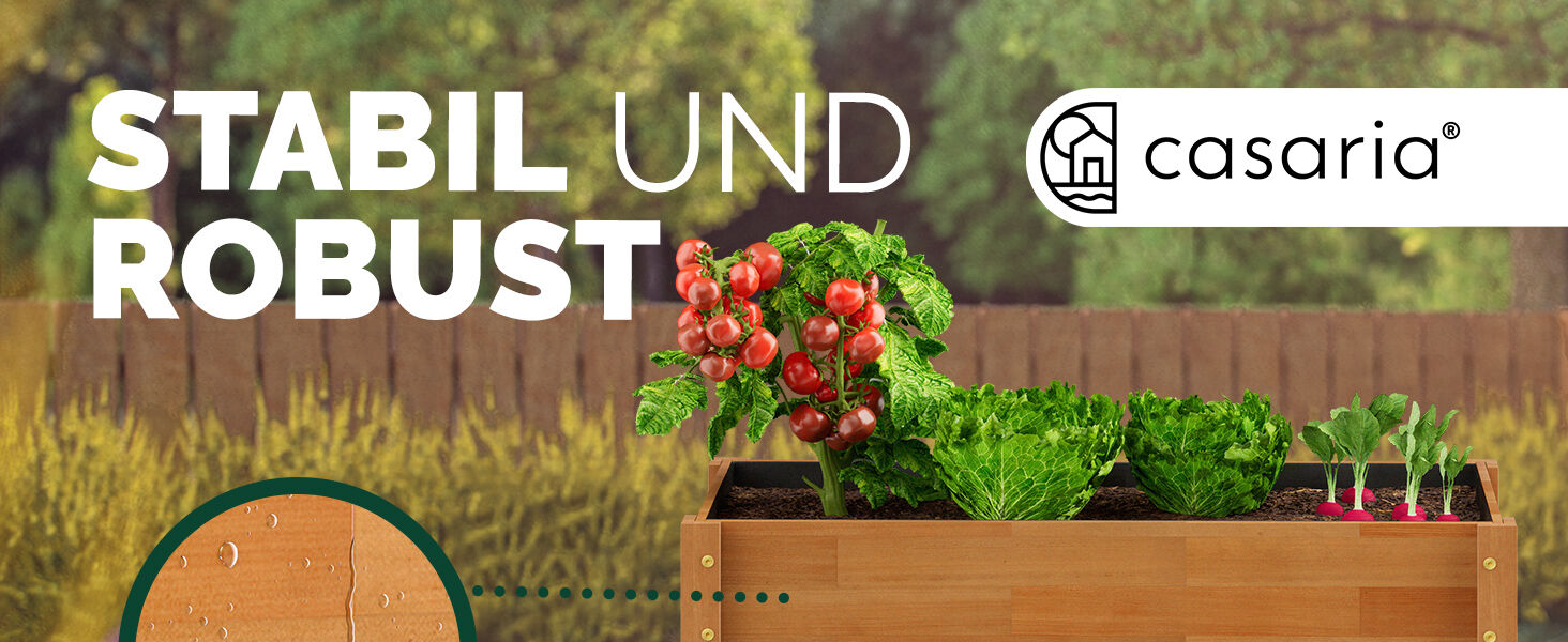 Hochbeet Akazienholz FSC®-zertifiziert 100x40x84cm