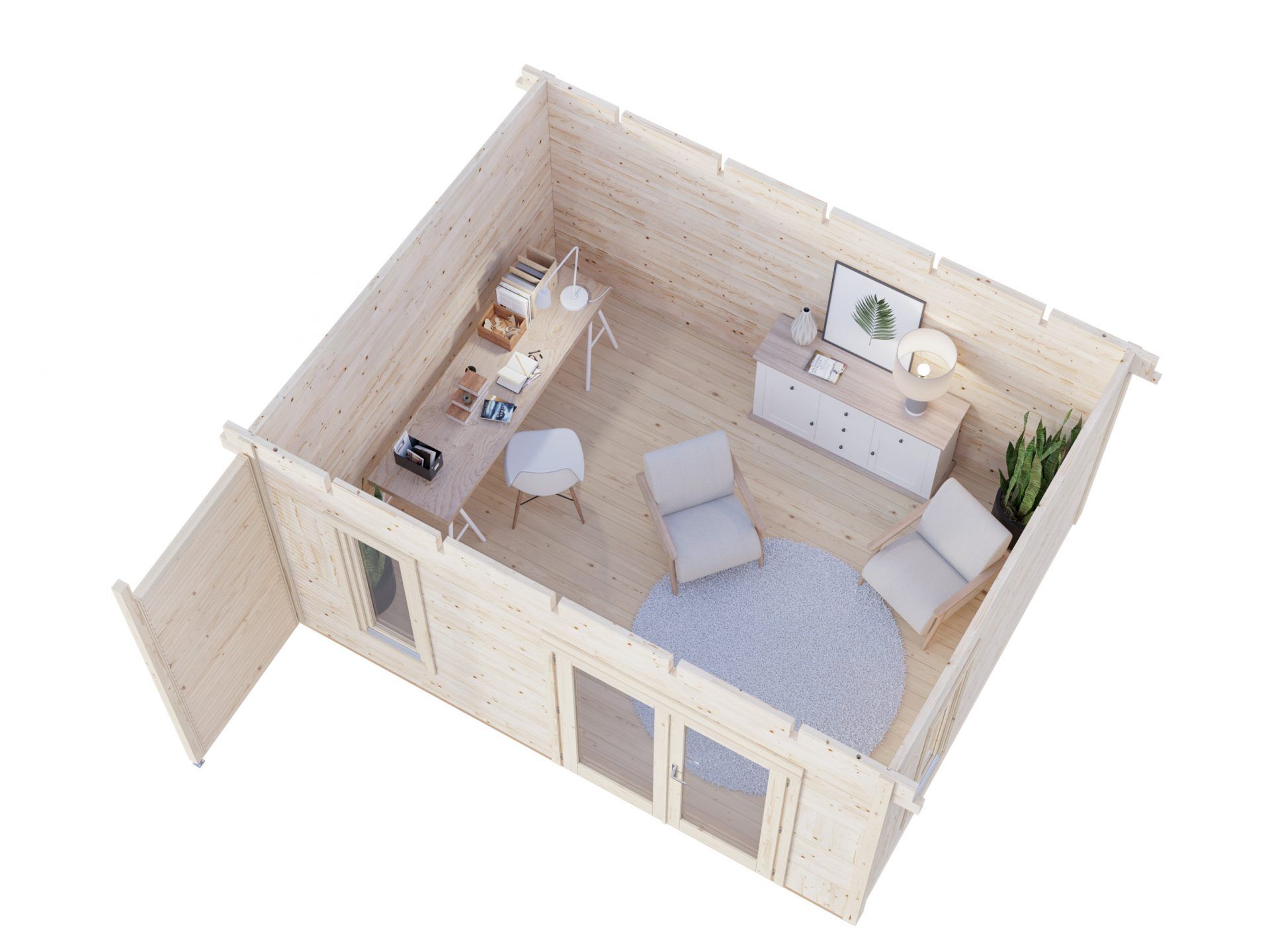 Palmako Pultdach Gartenhaus Grace 14,5 m2