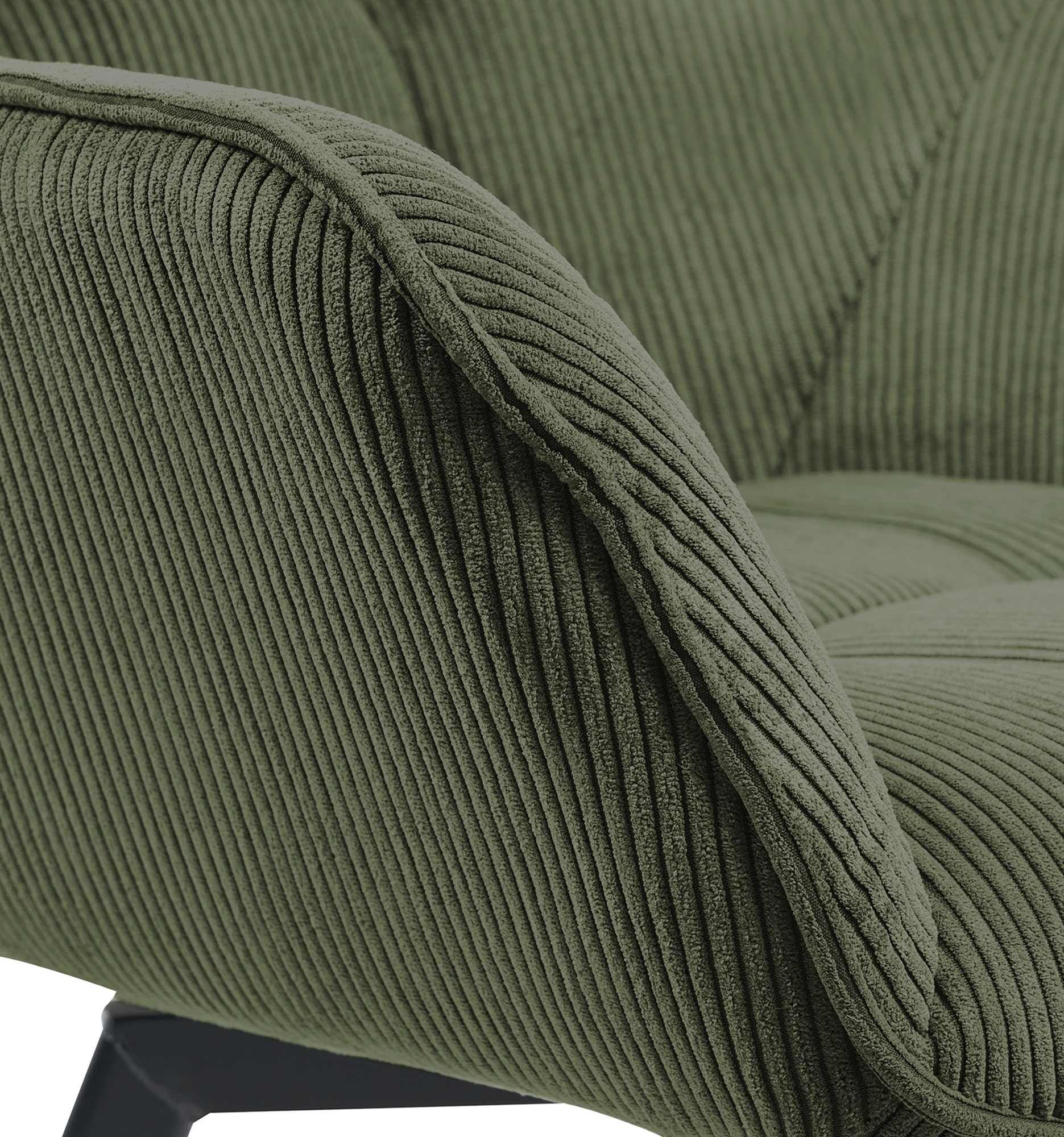 Esszimmerstuhl Jordi Cord, grün