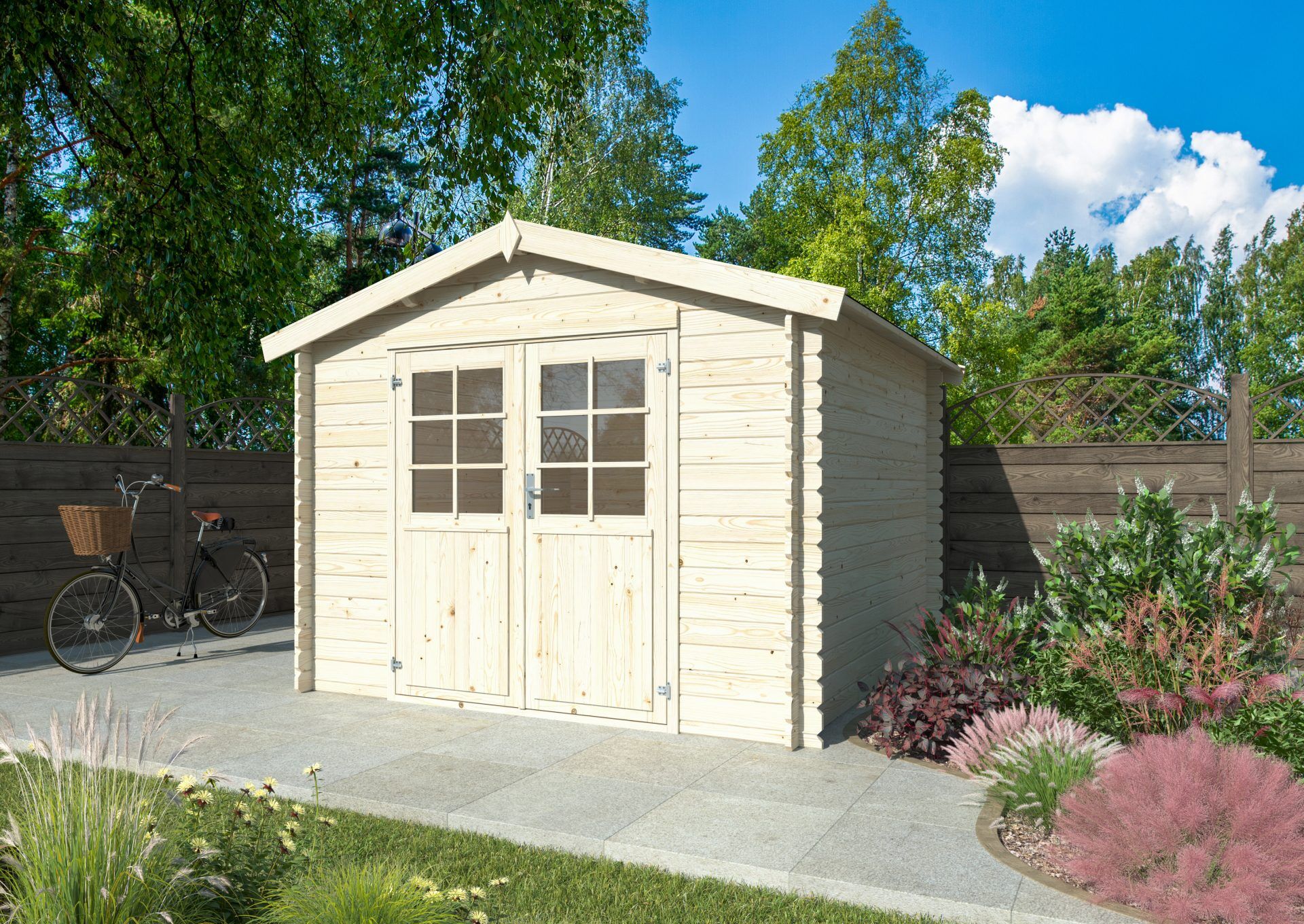 Gartenhaus Holz 2,7x2,7m Aktion 75