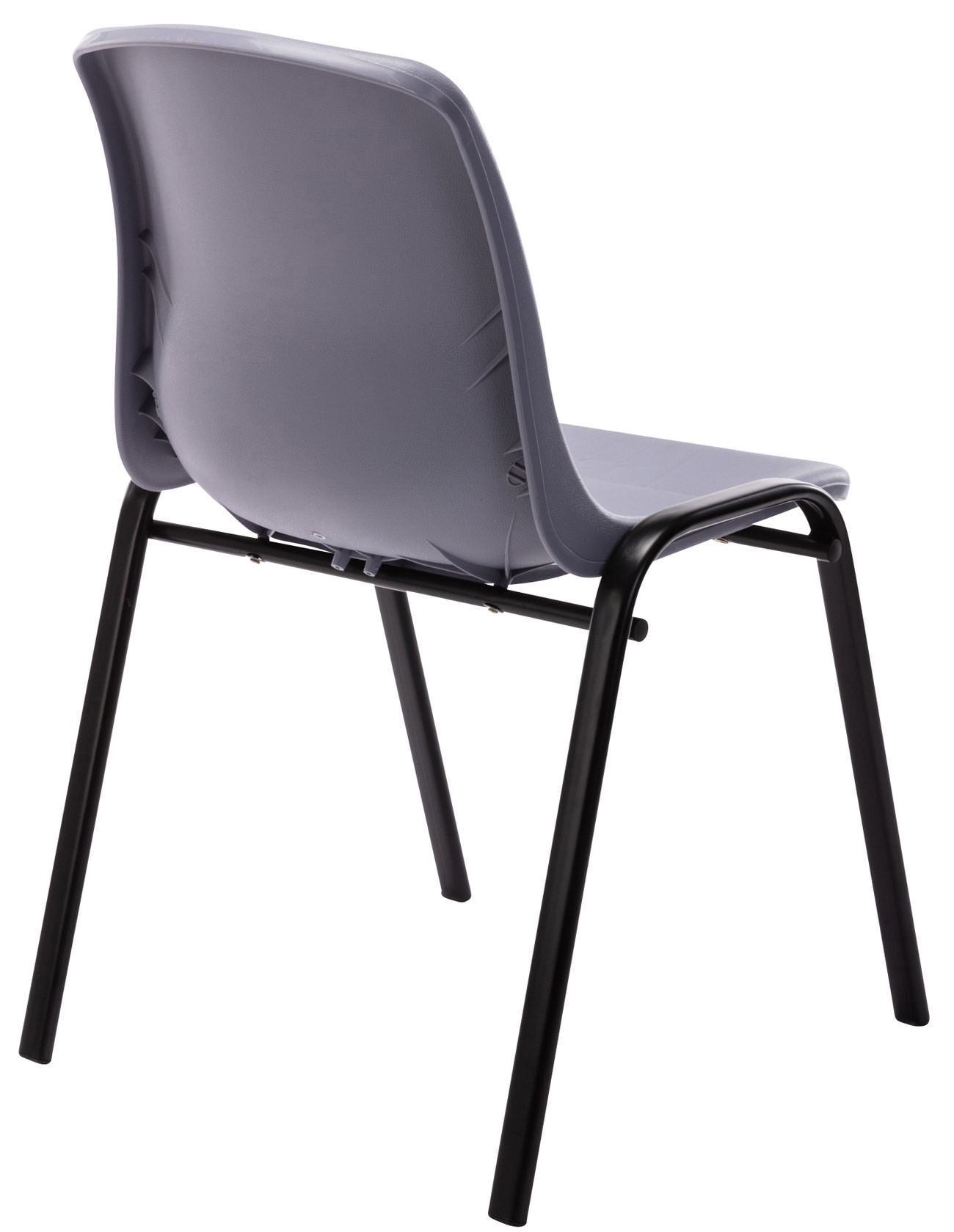 4er Set Stapelstuhl Nowra Kunststoff, grau