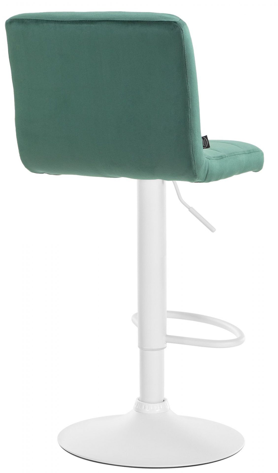 2er Set Barhocker Peru Samt weiß, grün