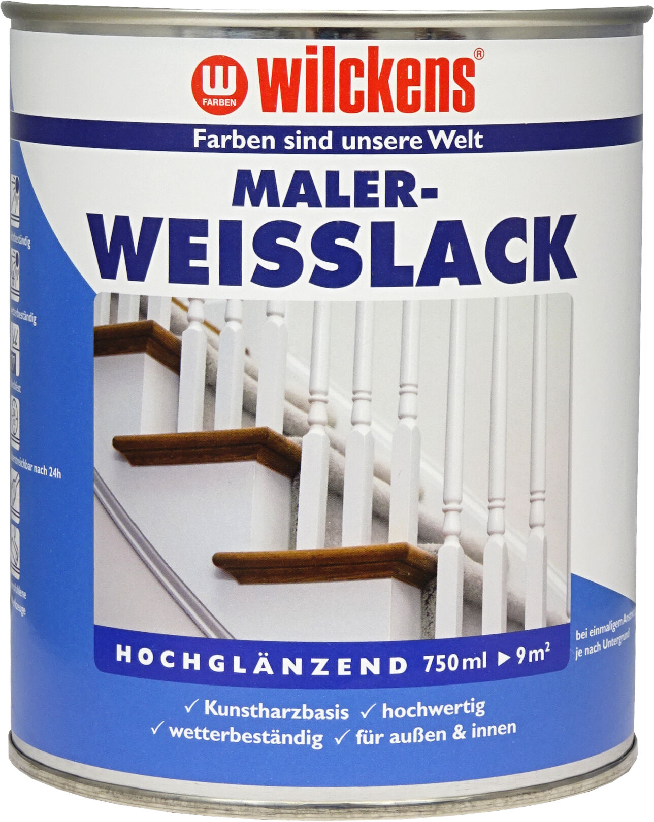 Wilckens Maler Weisslack hochglänzend 0.75l