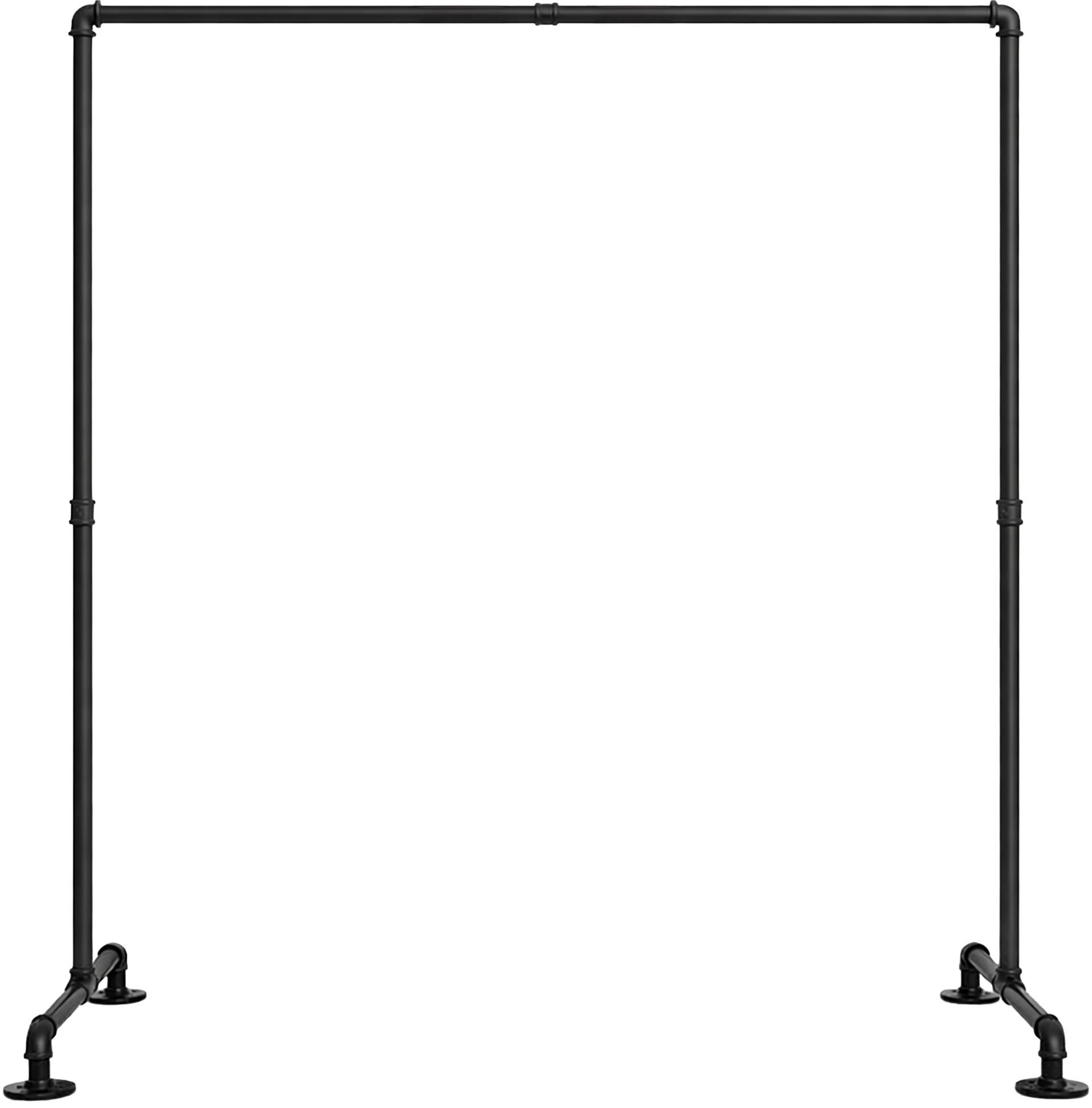 Kleiderständer Jersey 55x150x150, schwarz