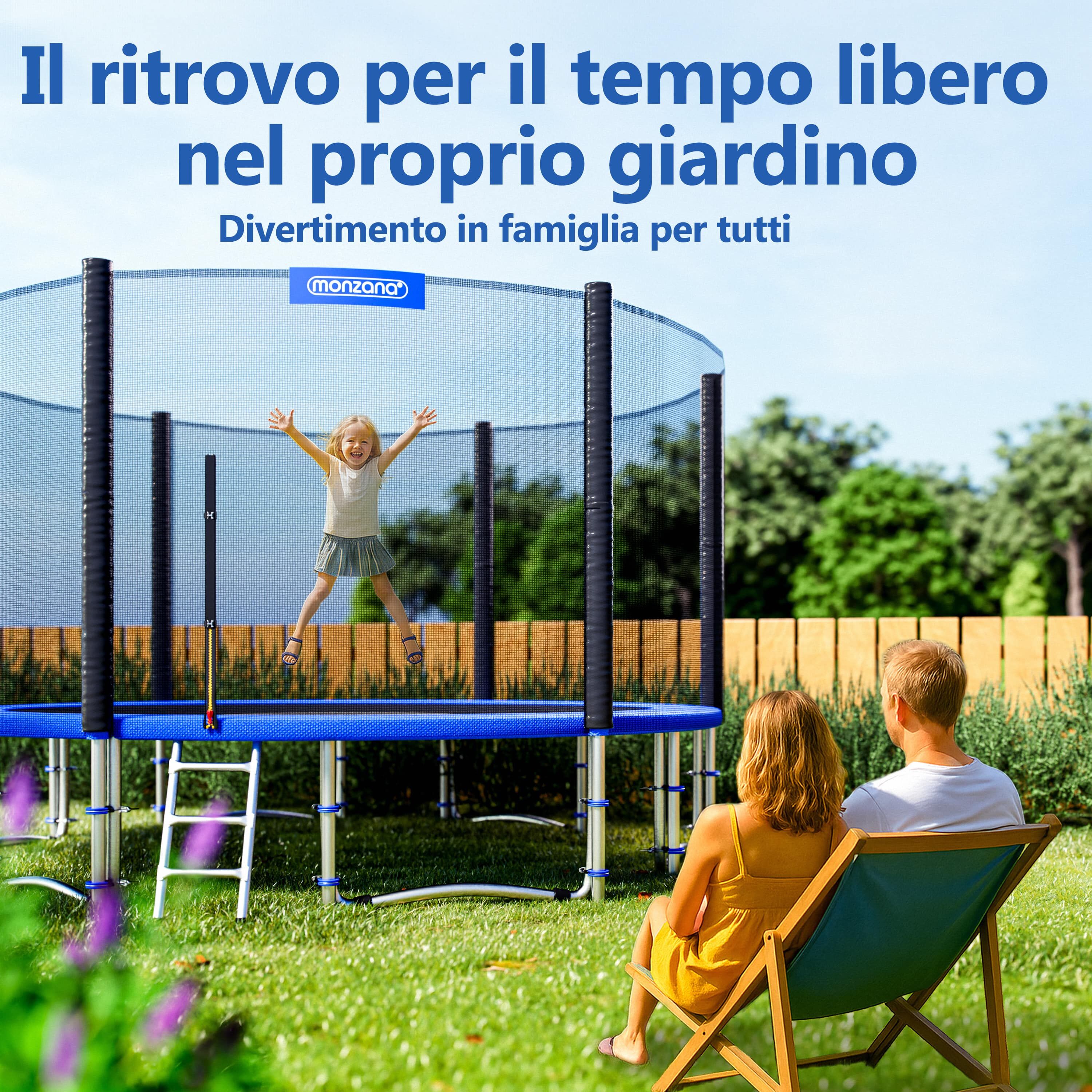 Trampolin Ø427cm inkl Sicherheitsnetz TÜV SÜD GS