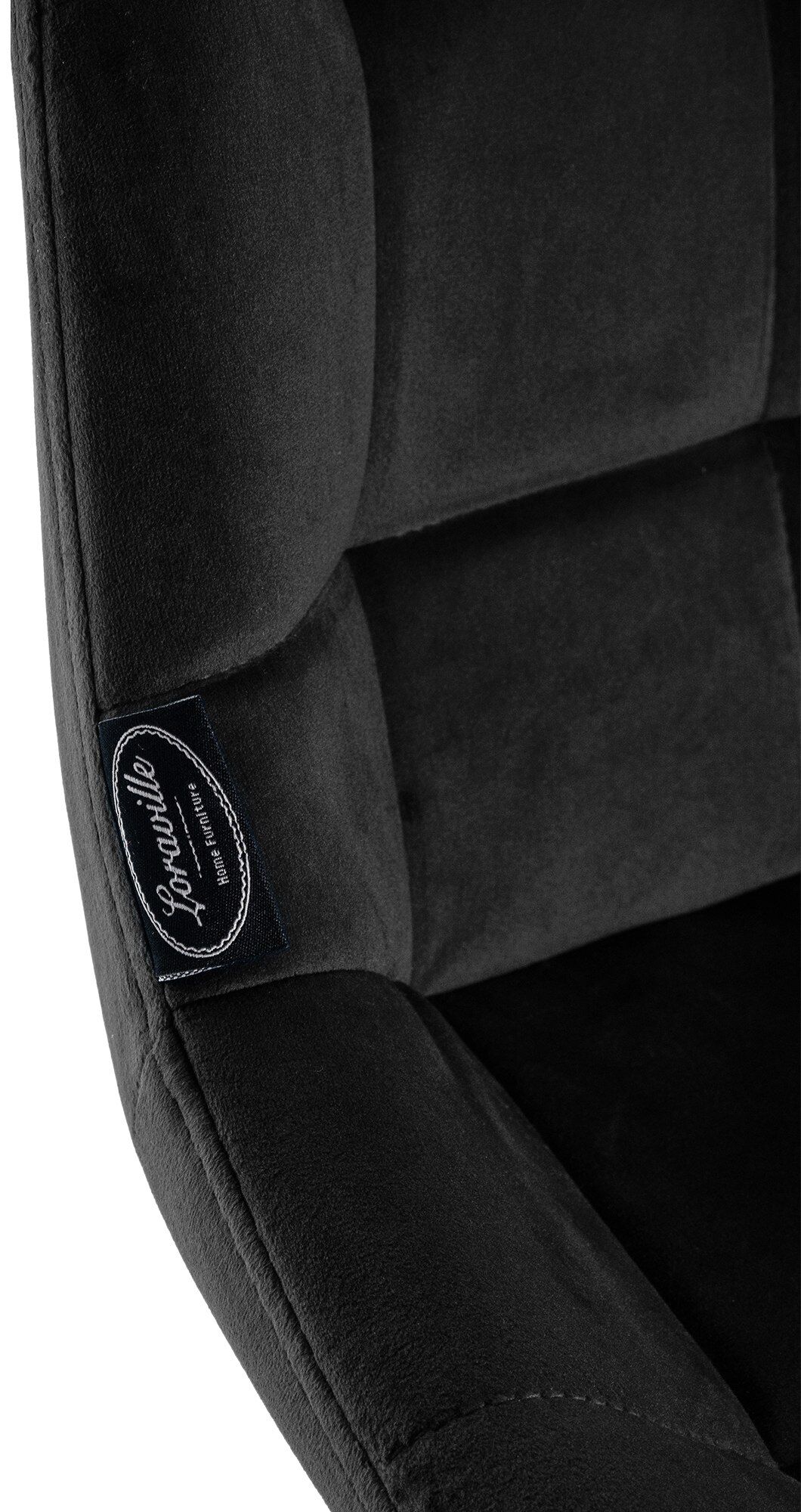 Barhocker Weston Schwenkbar Samt, schwarz