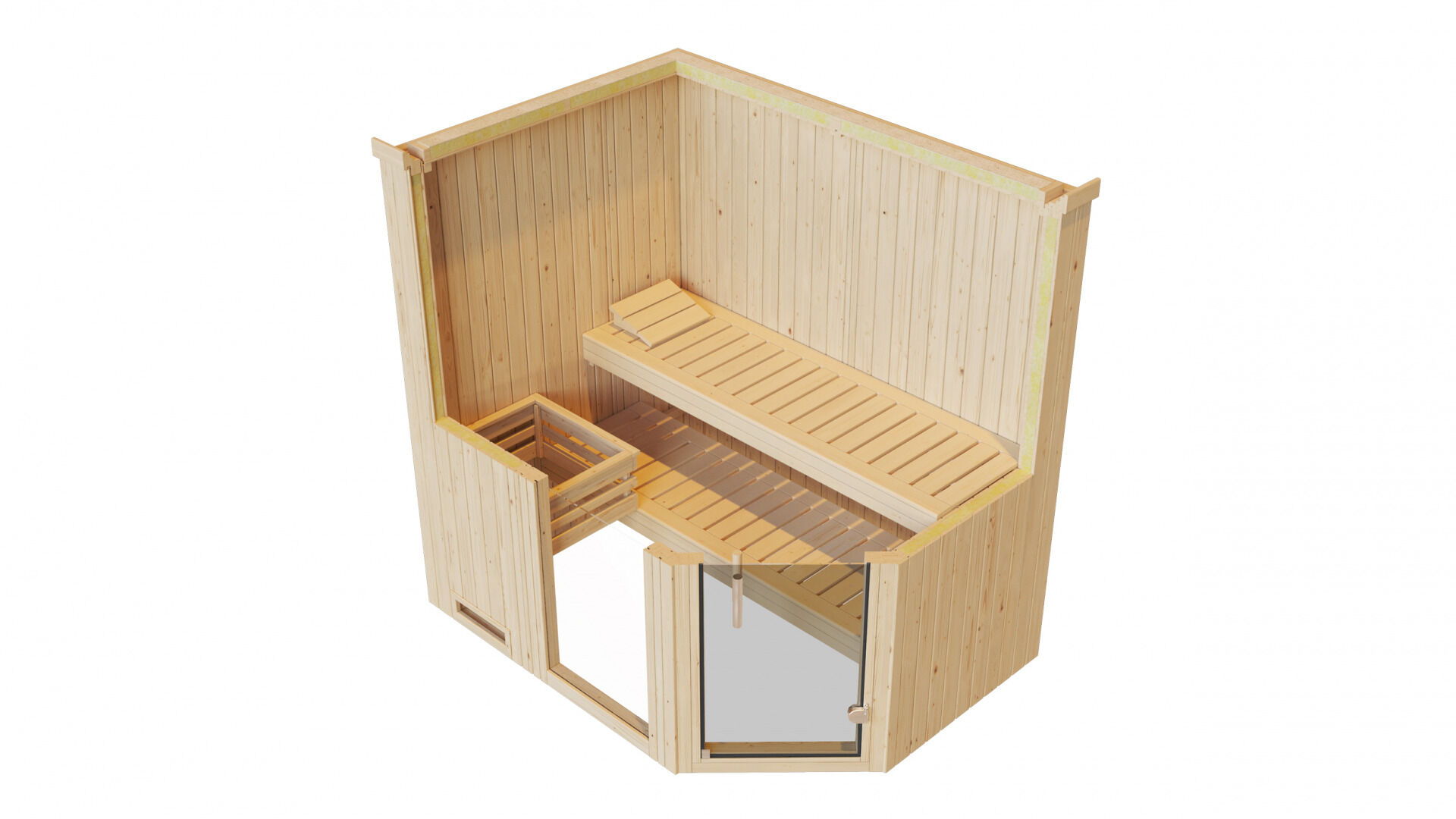 weka Elementsauna VARBERG 1F, ohne Ofen, ohne Beleuchtung