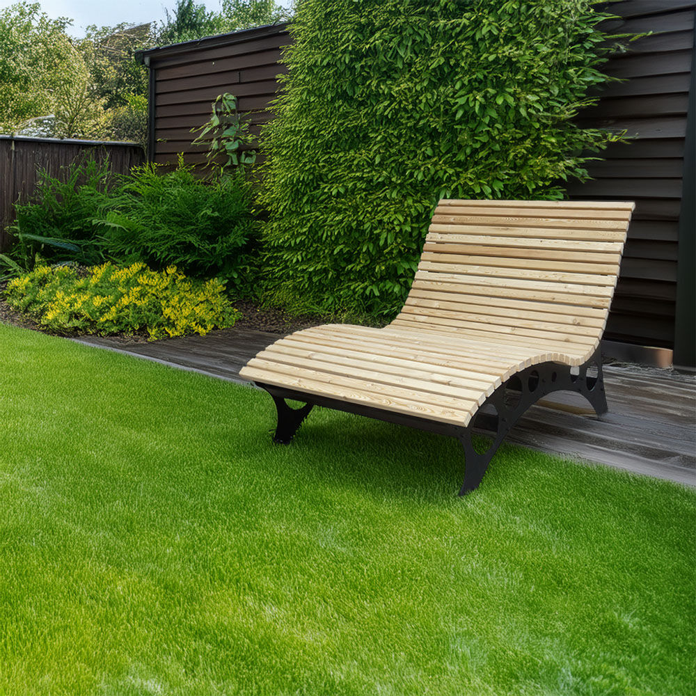 Wellenholzliege / Waldsofa TAIGA - 120 cm