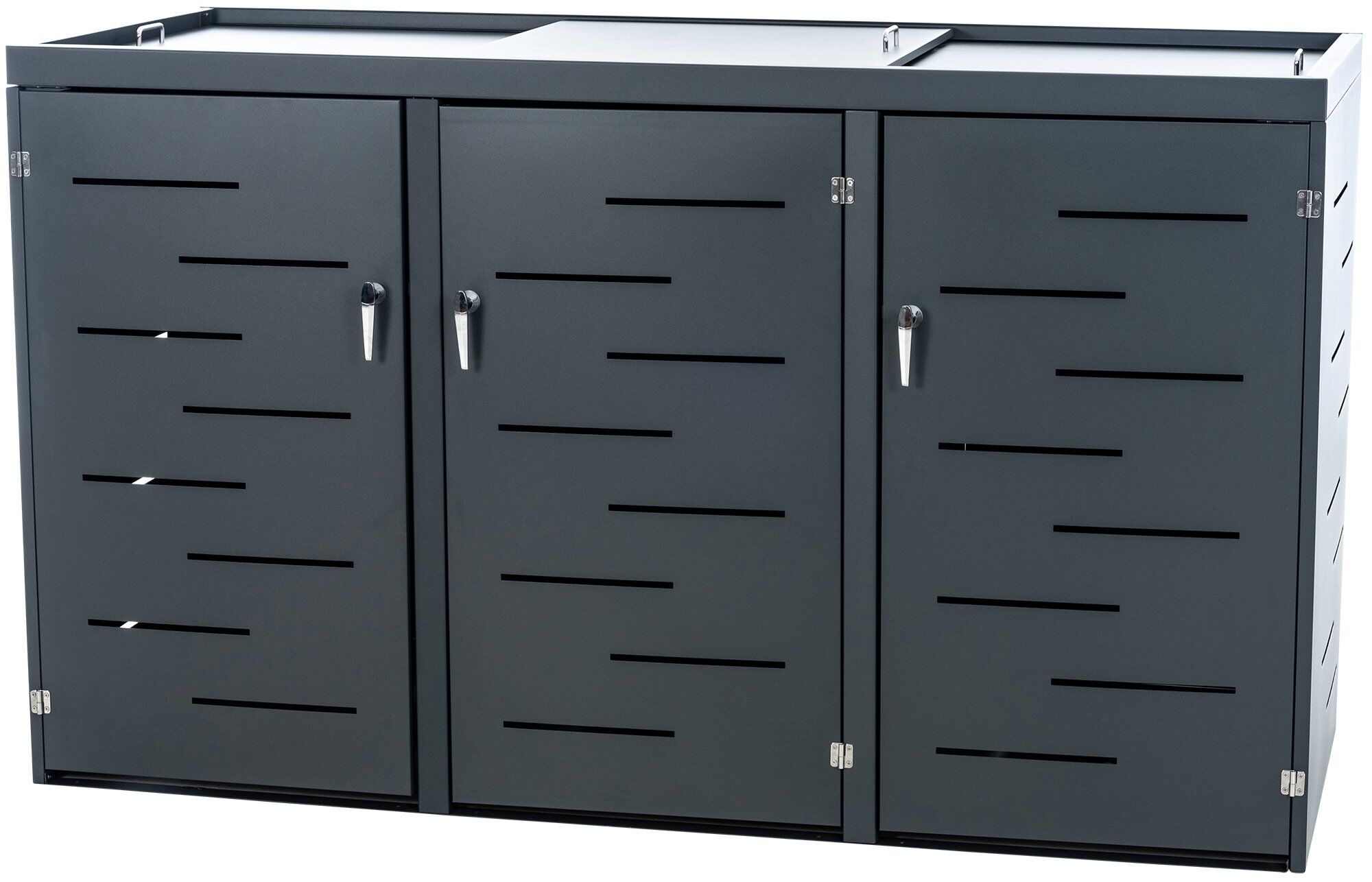 3er Mülltonnenverkleidung Tanis, anthrazit