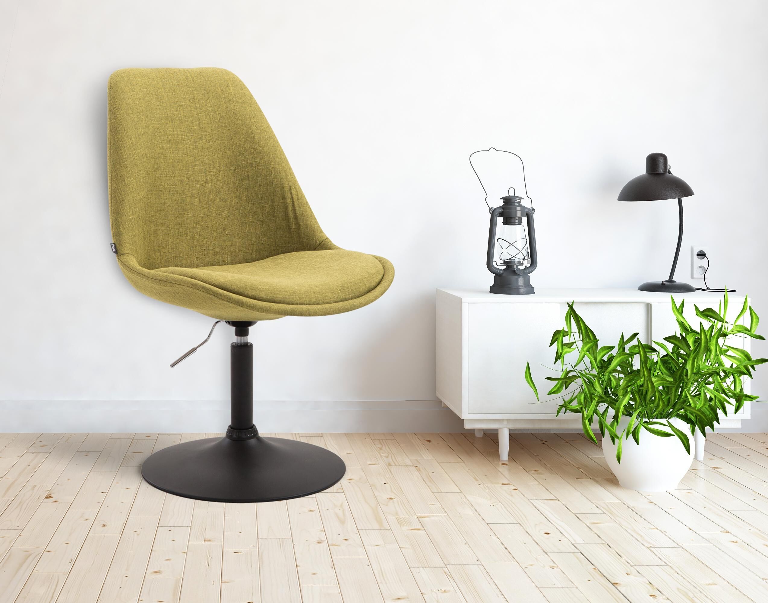 Stuhl Maverick B Stoff, grün