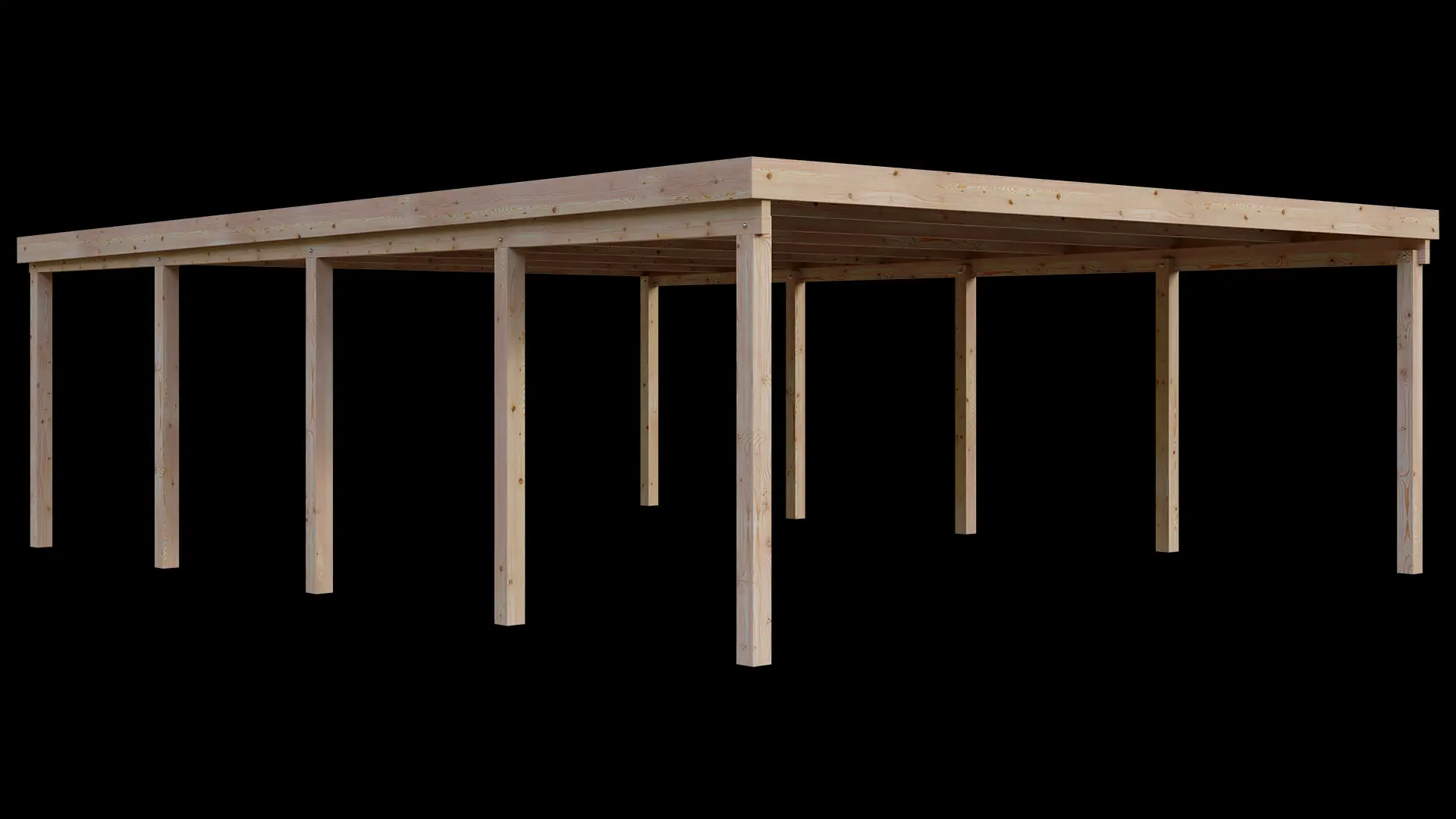 Carport VC 610x800 Lärche