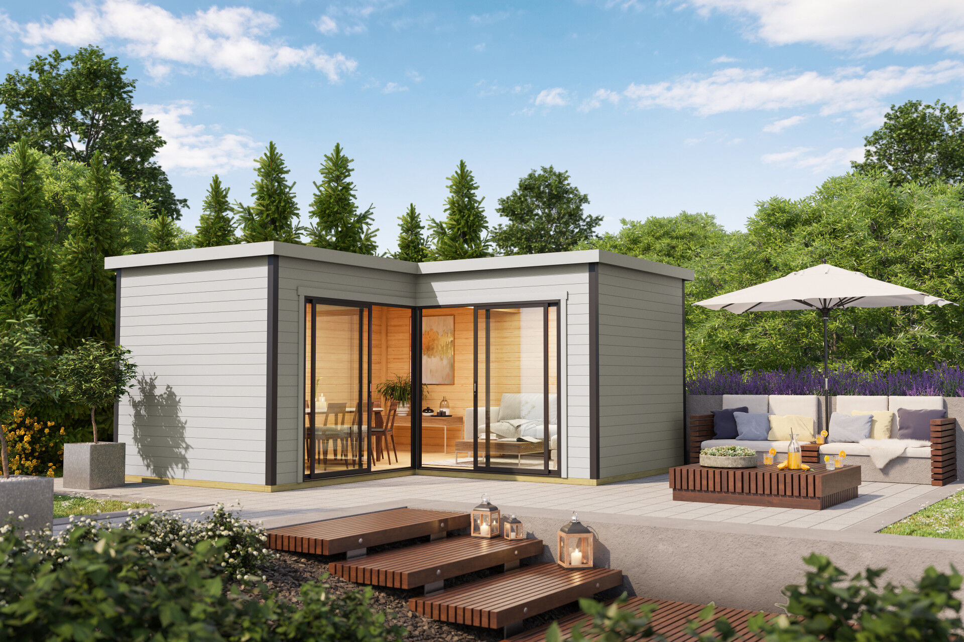Lasita Maja Gartenhaus Domeo 6