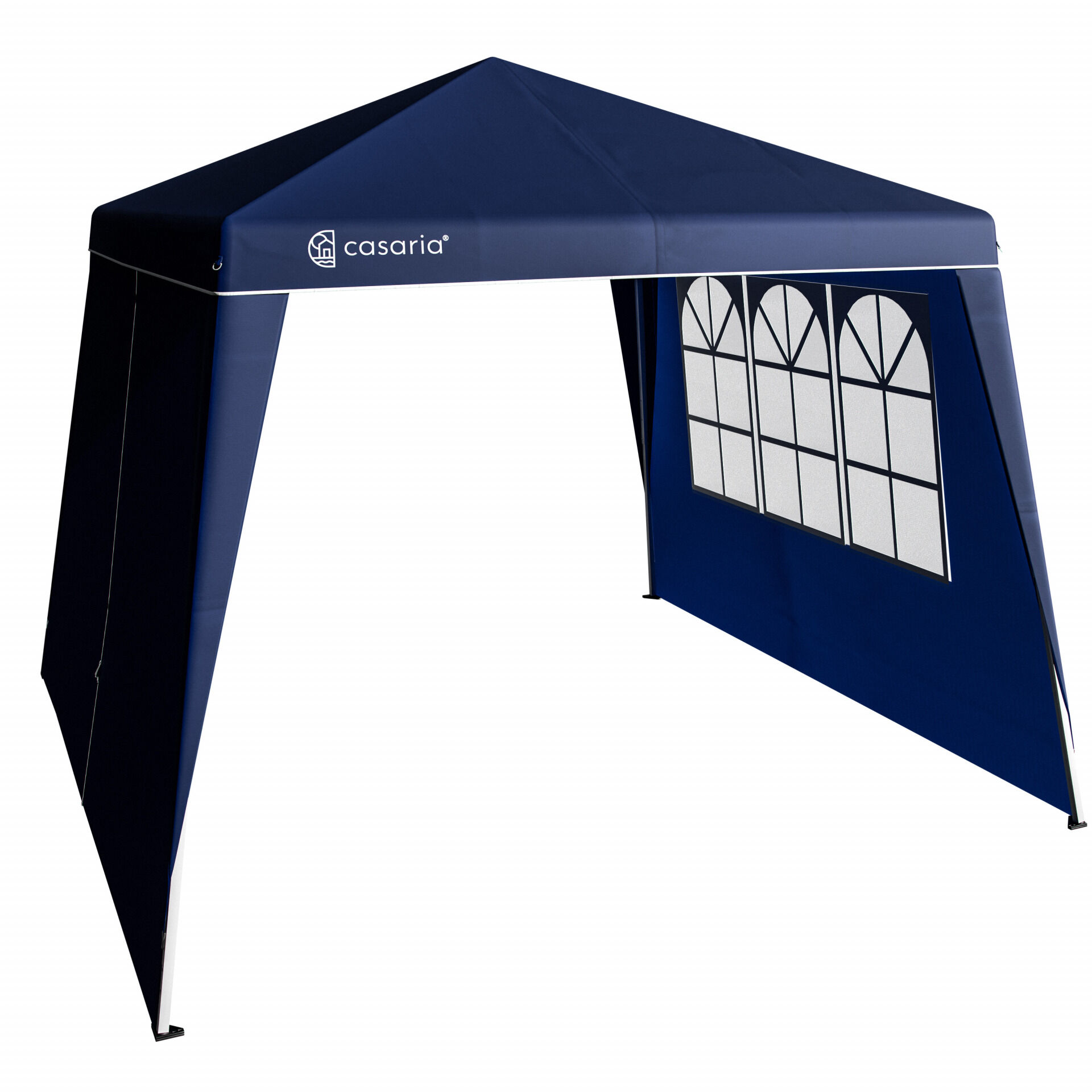 Seitenwand Faltpavillon Capri 2er-Set Blau 3x3m