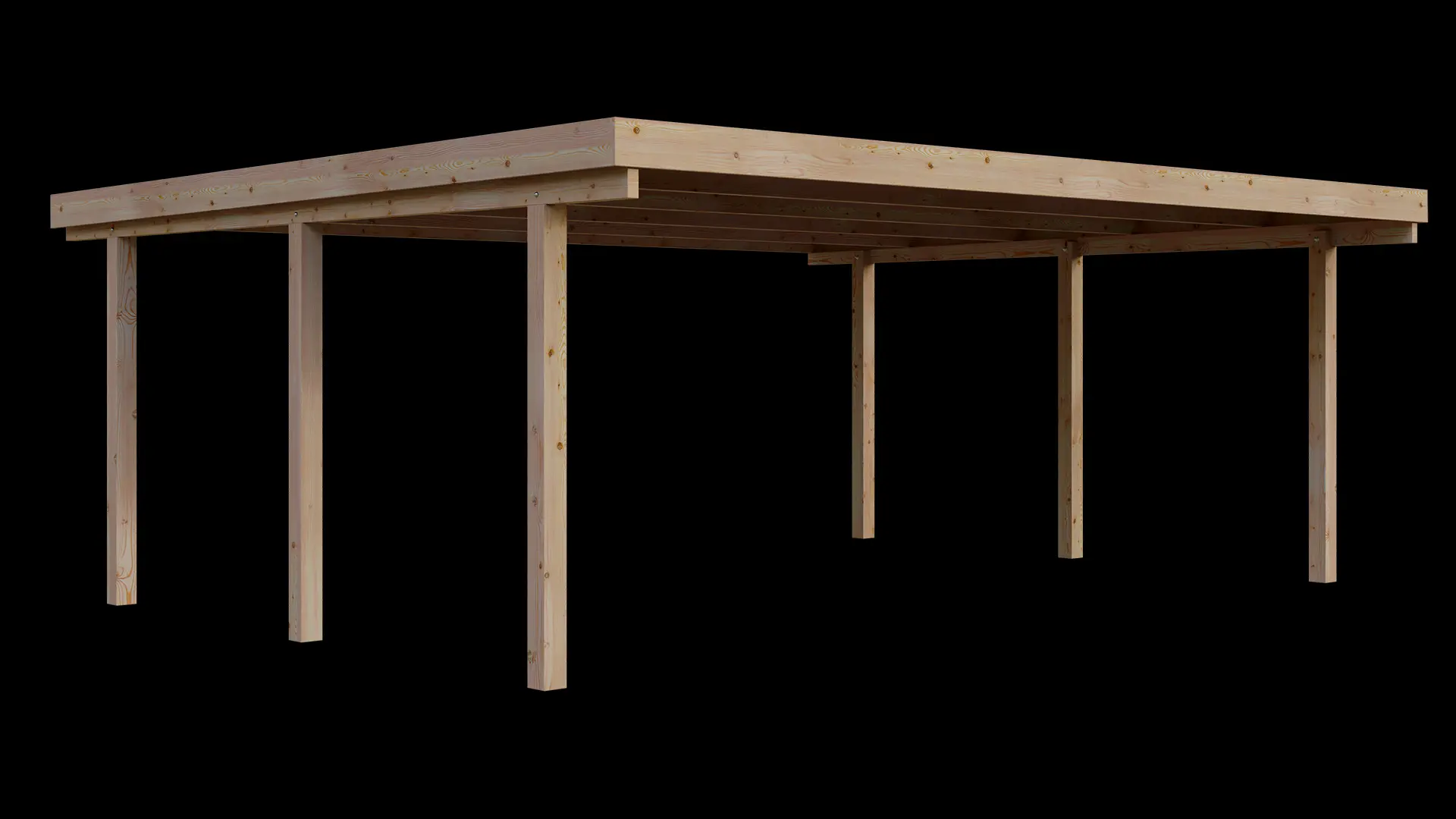 Carport VC 610x510 Lärche