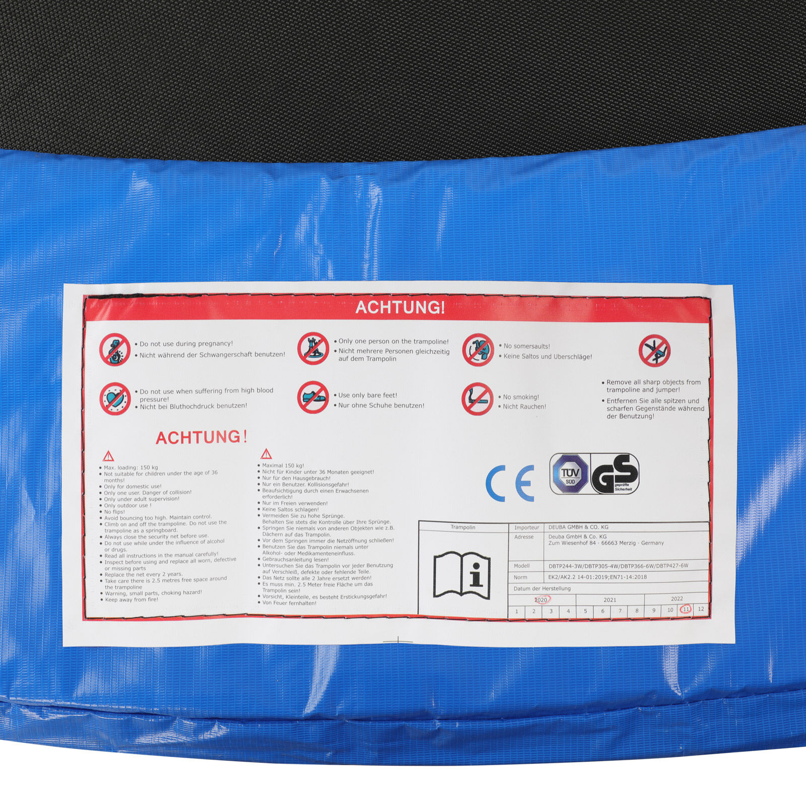 Trampolin Randabdeckung Ø366cm