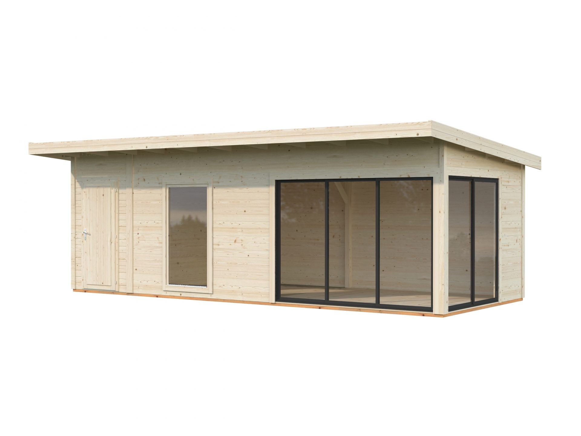 Palmako Pultdach Gartenhaus Andrea 21,1 m² Slide Plus
