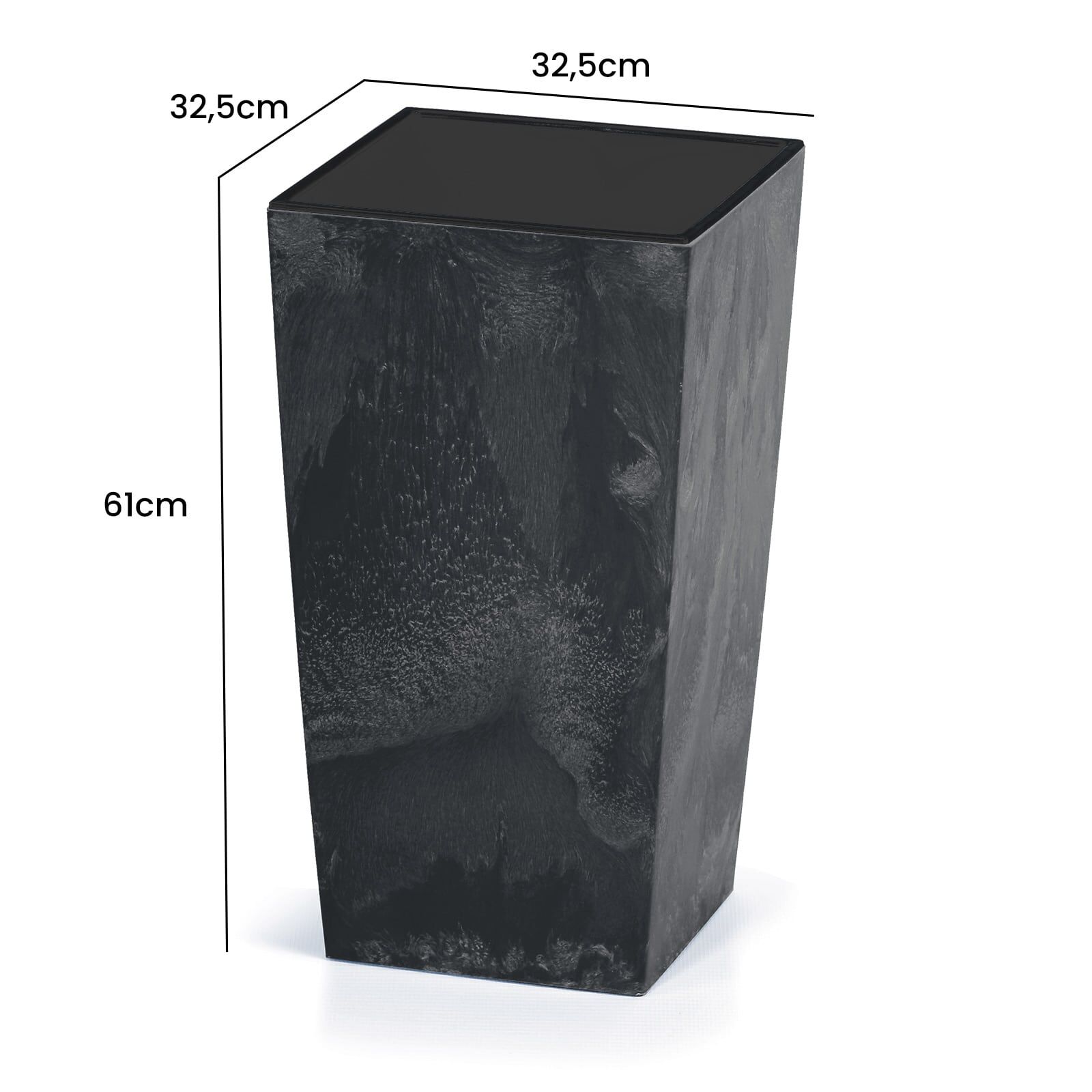 Blumentopf Betonoptik Anthrazit 49L