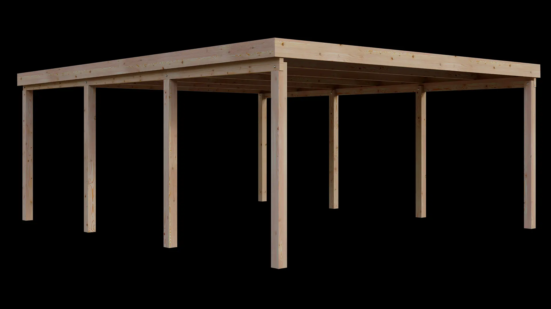 Carport VC 510x600 Lärche