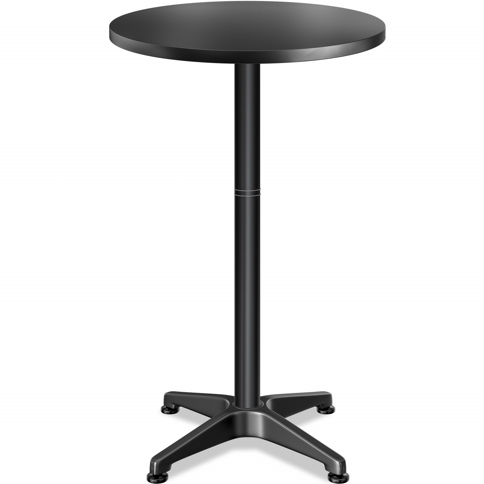 Stehtisch Ø60cm höhenverstellbar 70/115cm klappbar Alu Schwarz