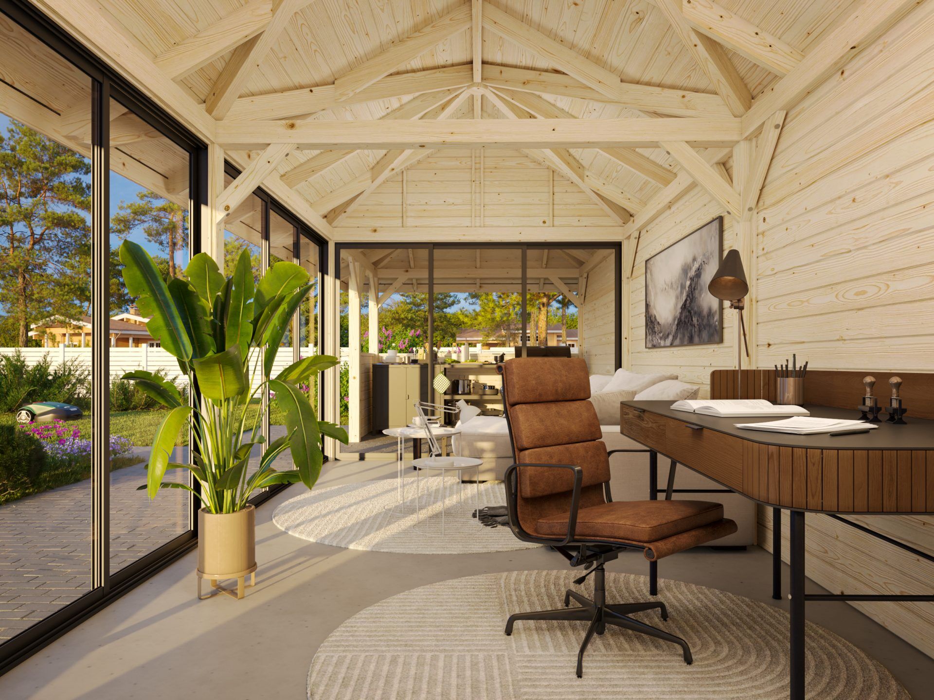 Palmako Pavillon Bianca 24,9 m2 Set 219 Slide