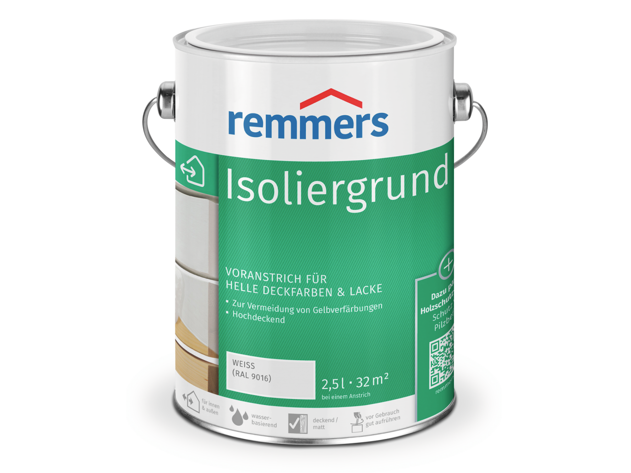 Remmers Isoliergrund 2.5 l weiß (RAL 9016) Streichqualität