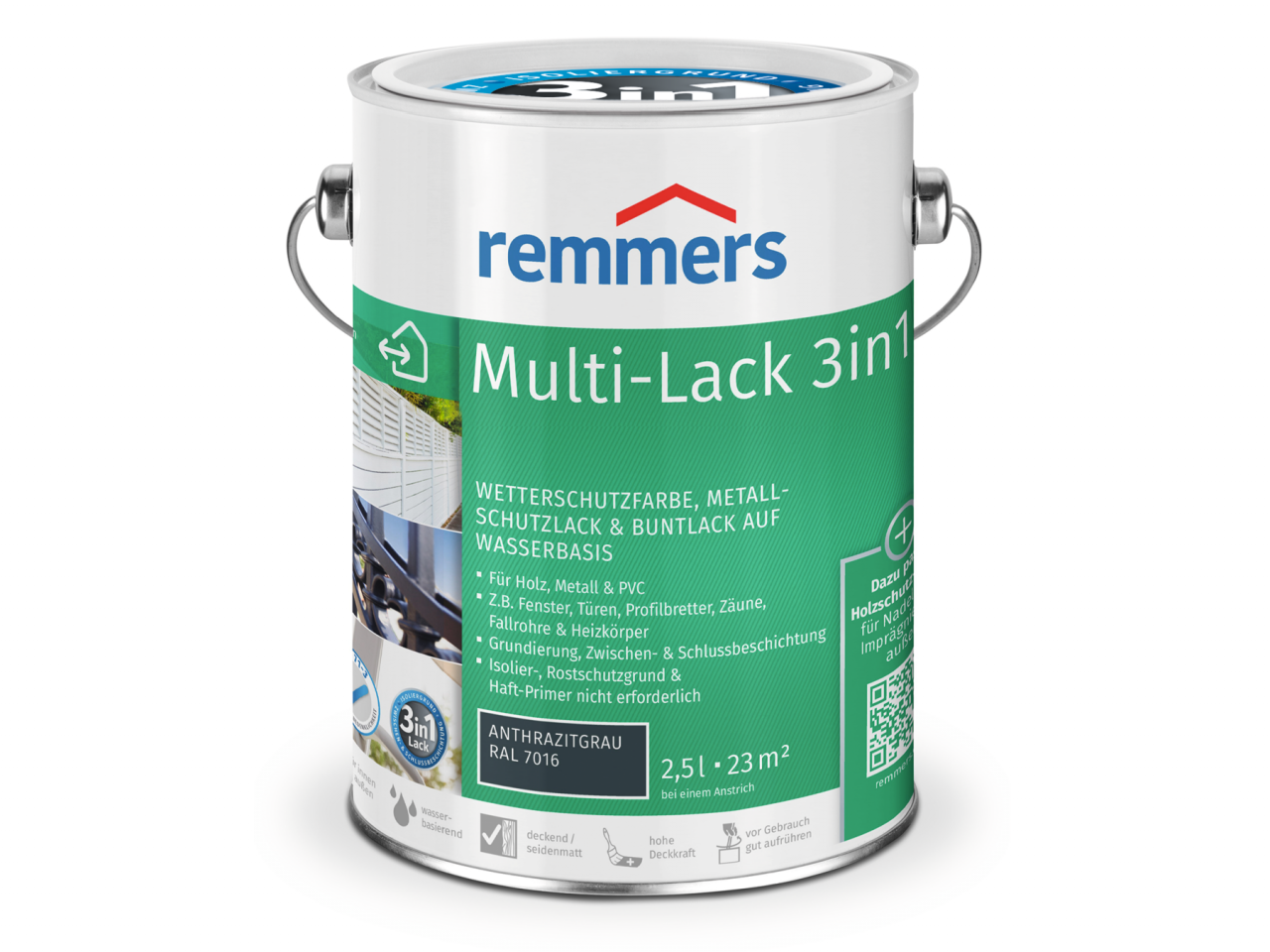 Remmers Multi-Lack 3in1 2.50 l, skandinavisch rot