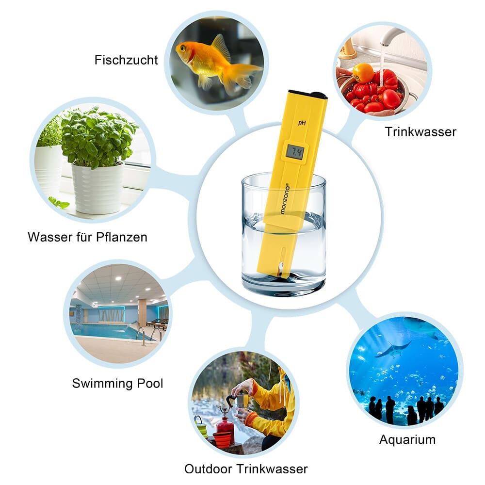 PH Wassertester mit LCD Anzeige Batterie