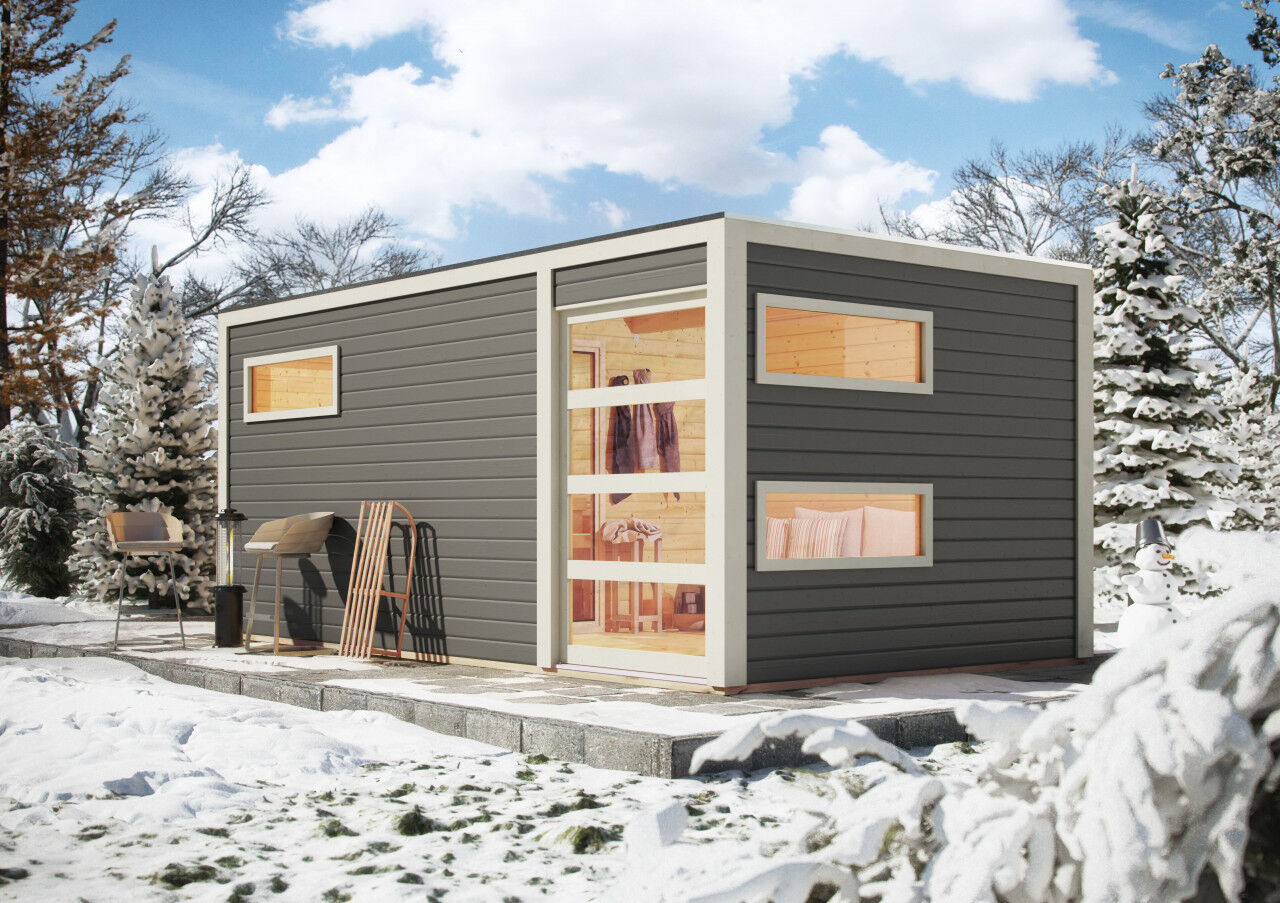 Saunahaus Hygge terragrau