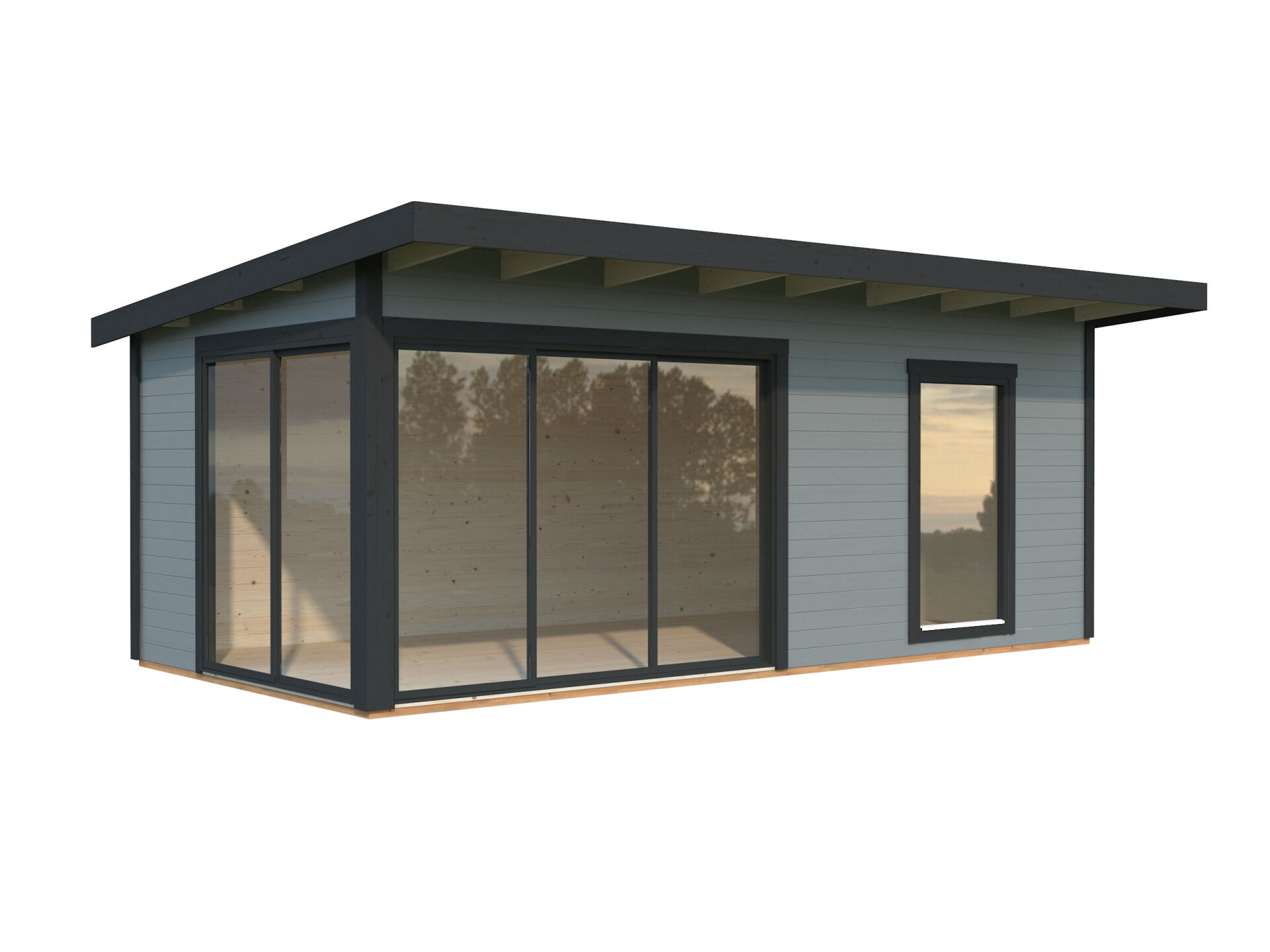 Palmako Pultdach Gartenhaus Andrea 17,1 m² Slide
