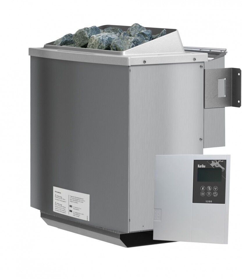 Saunaofen 4,5 KW Bio Kombiofen SET mit Steuerung Classic Bio und Steinen