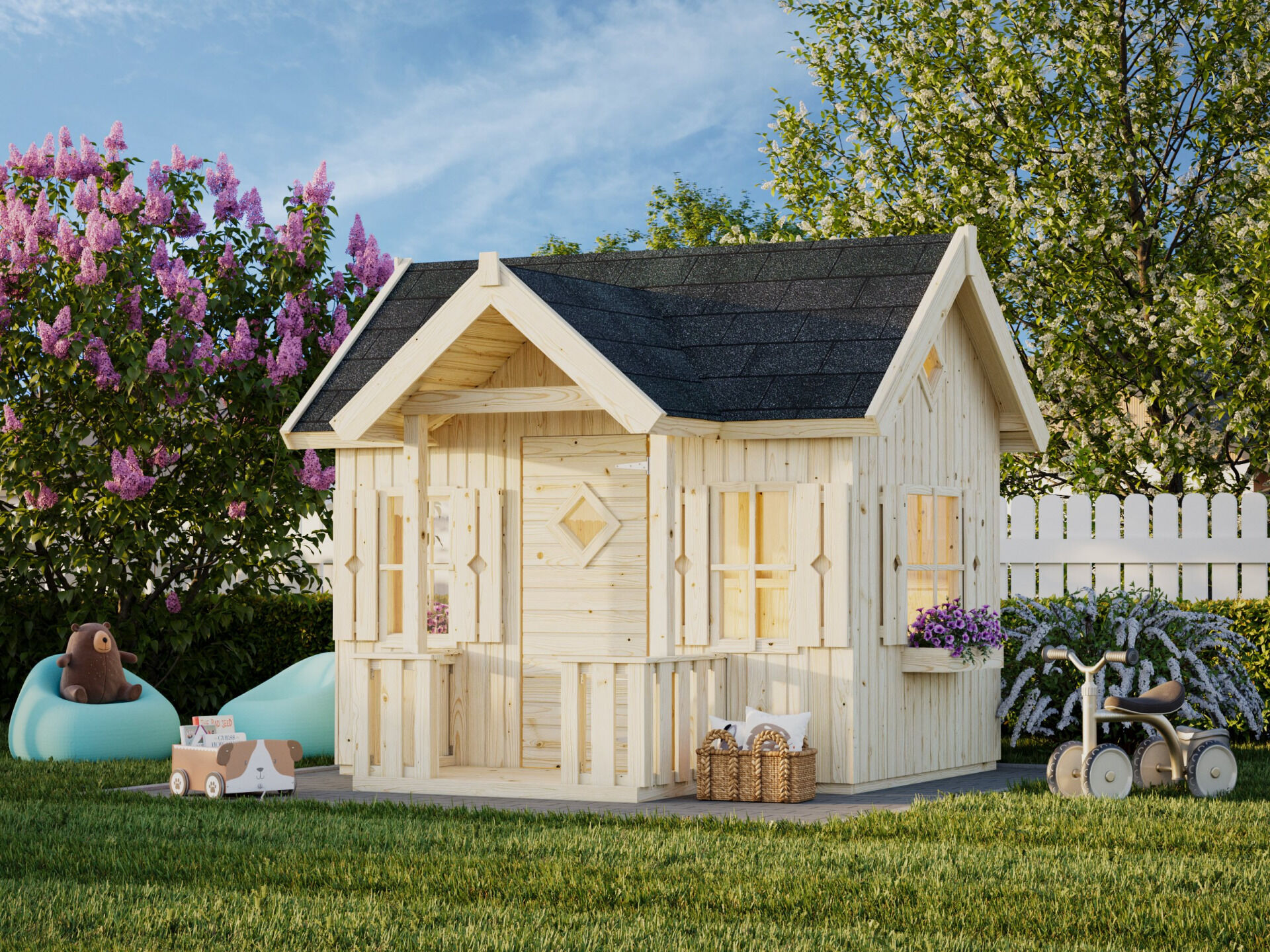 Palmako Kinderspielhaus Jennie 3,6 m²