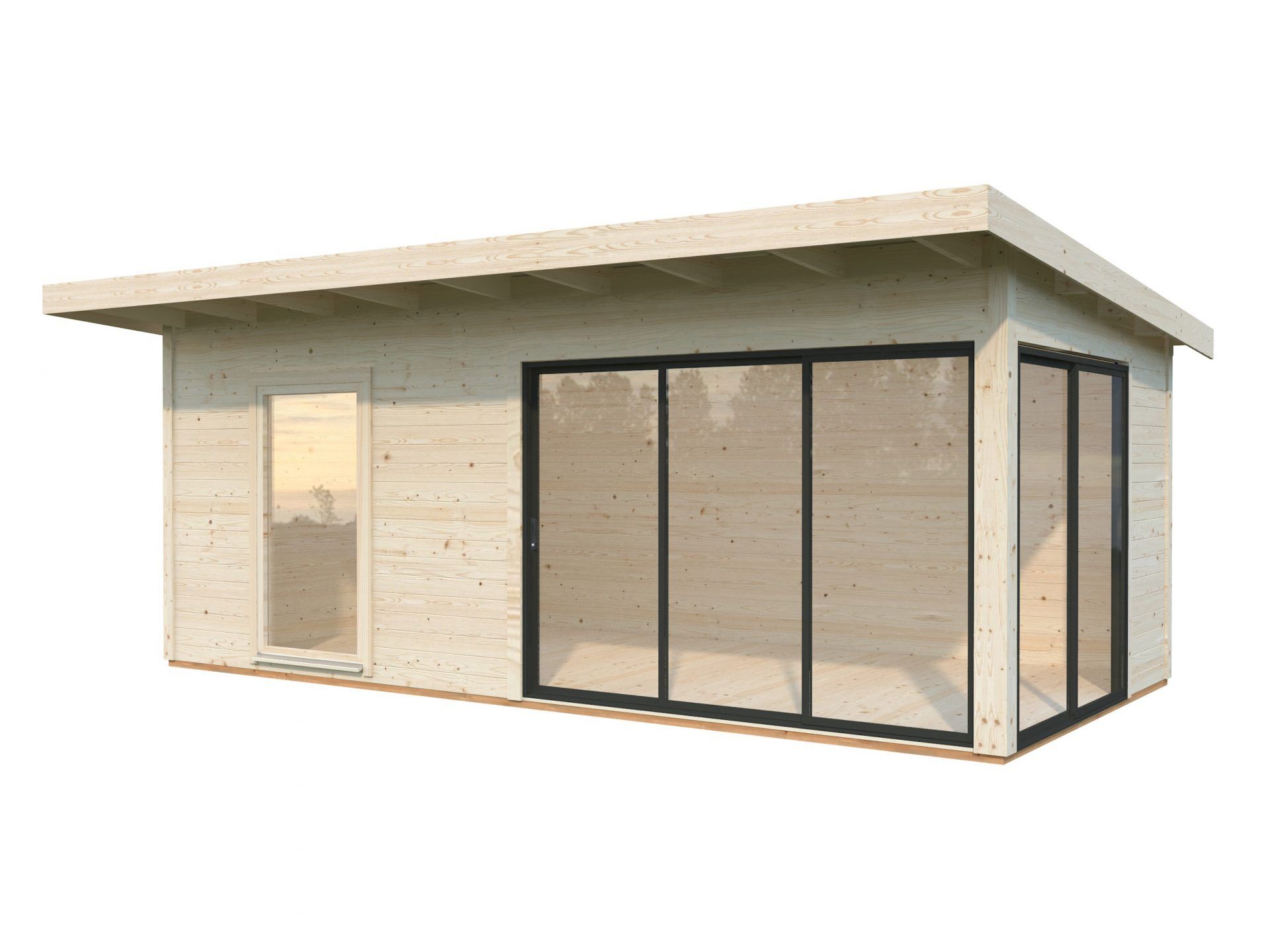 Palmako Pultdach Gartenhaus Andrea 17,1 m² Slide Plus