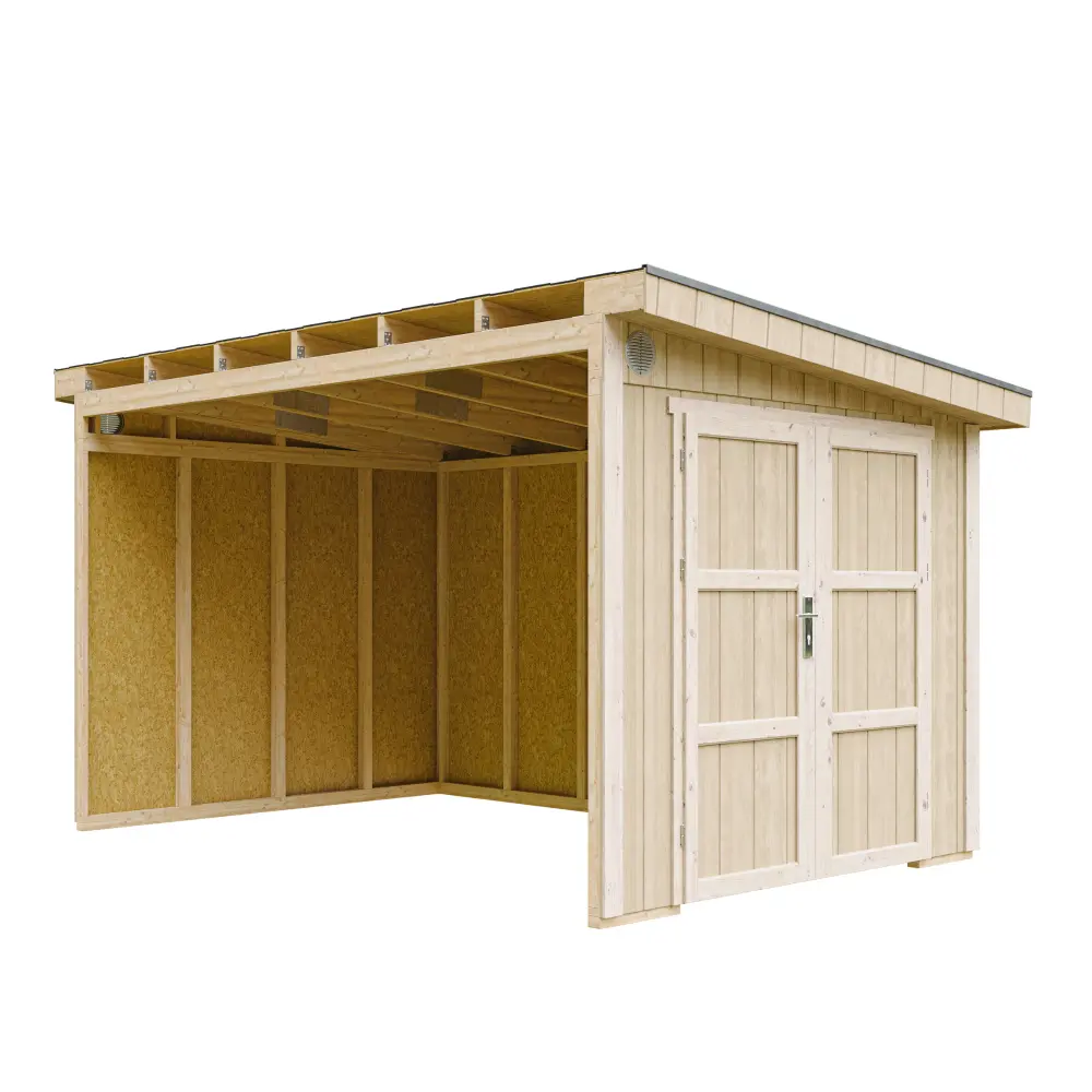 Pultdach Gartenhaus Norge 11 mit LP® SmartSide® M939B – 236 x 368 cm – 9 m2