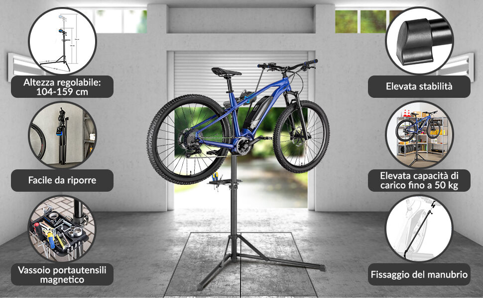 Fahrrad-Montageständer E-Bike bis 50kg