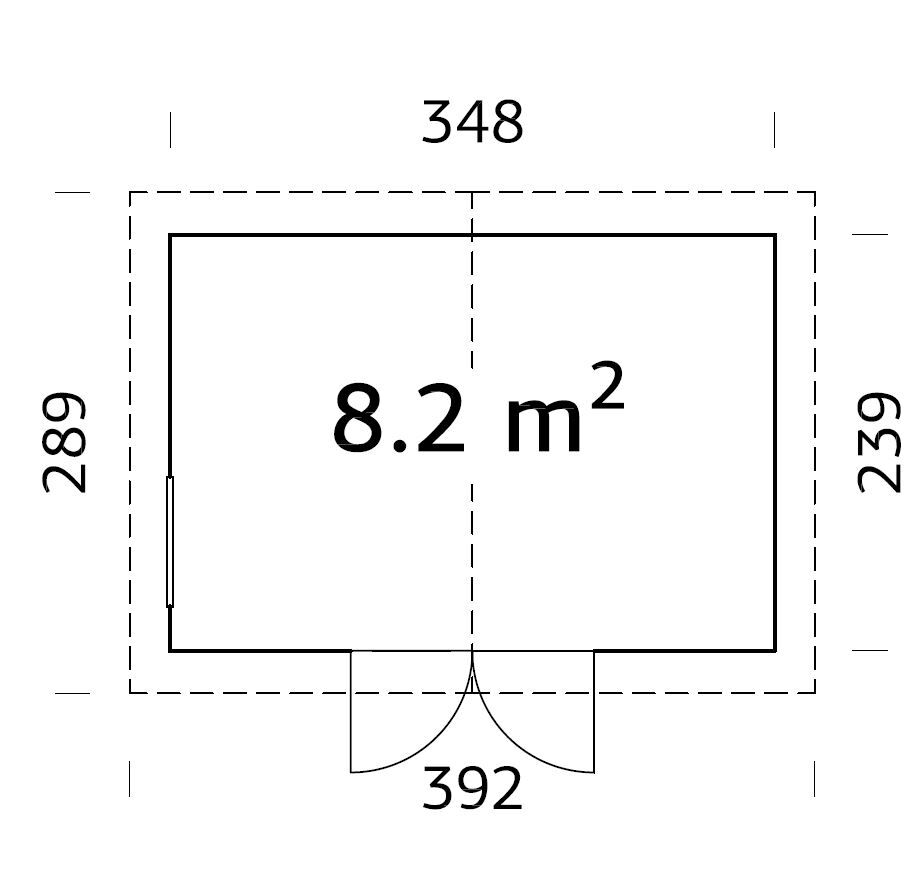 Palmako Gerätehaus Nils 8,2 m²