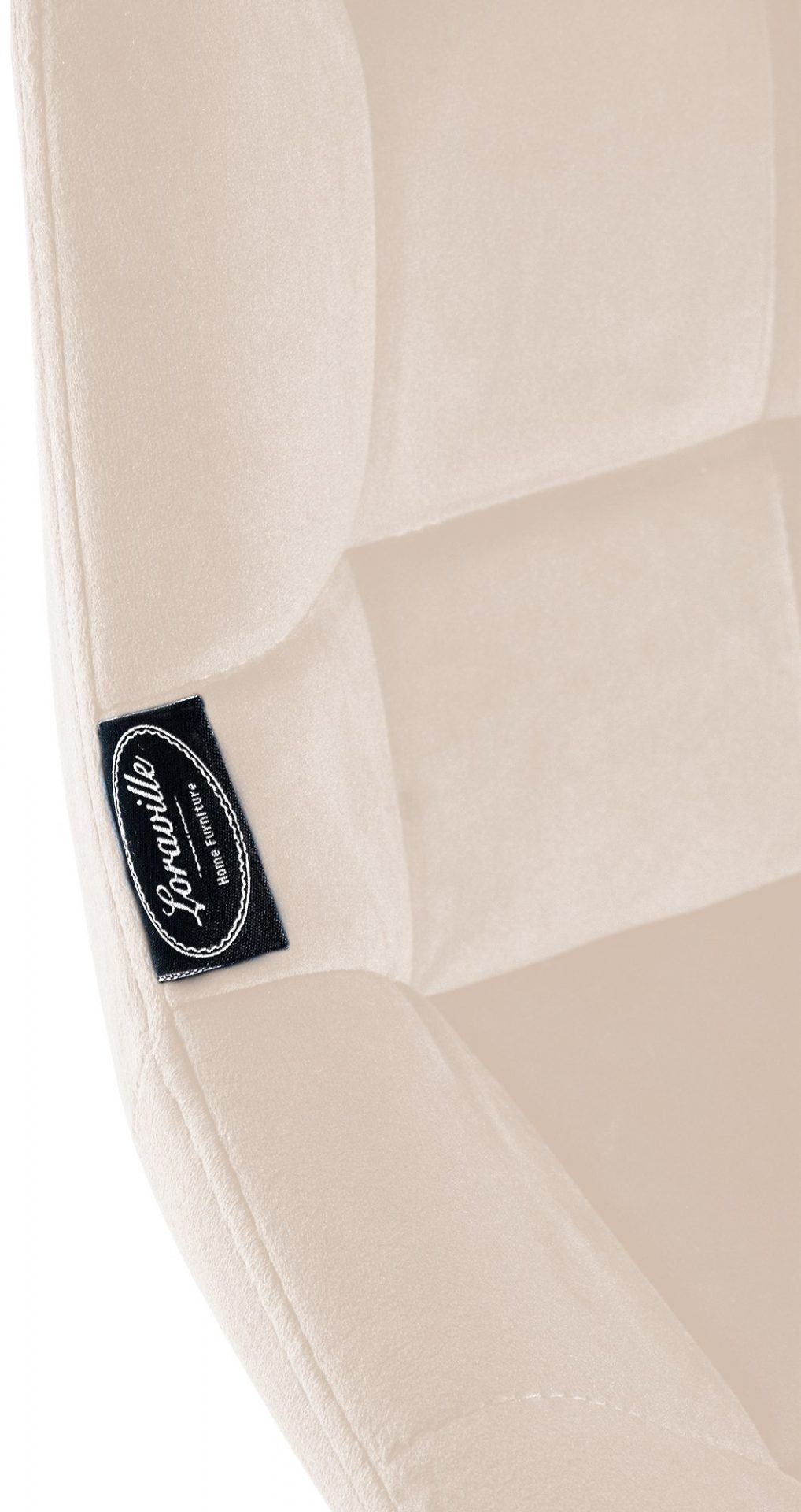 Barhocker Weston Schwenkbar Samt, creme