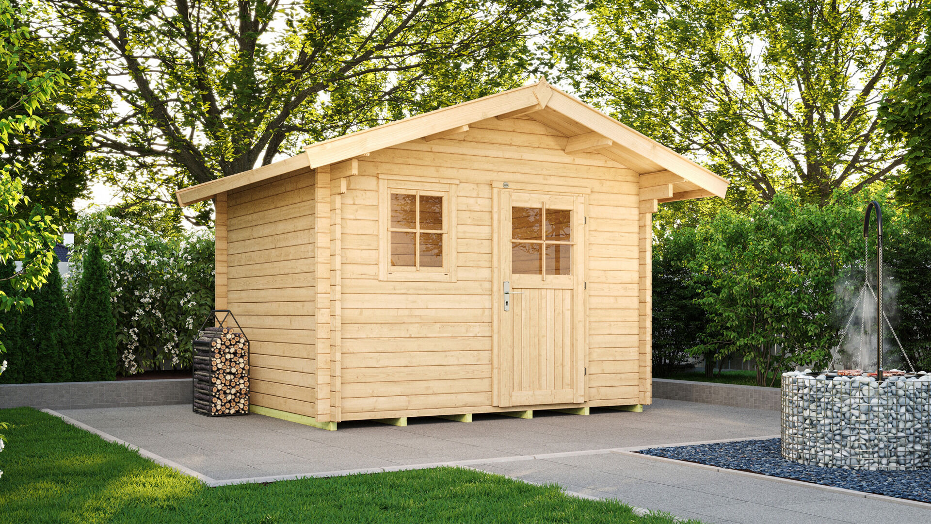 weka Gartenhaus 131 - 3,8x3,7m