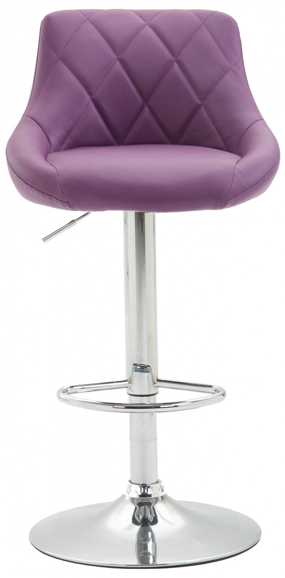 2er Set Barhocker Lazio Kunstleder C, lila