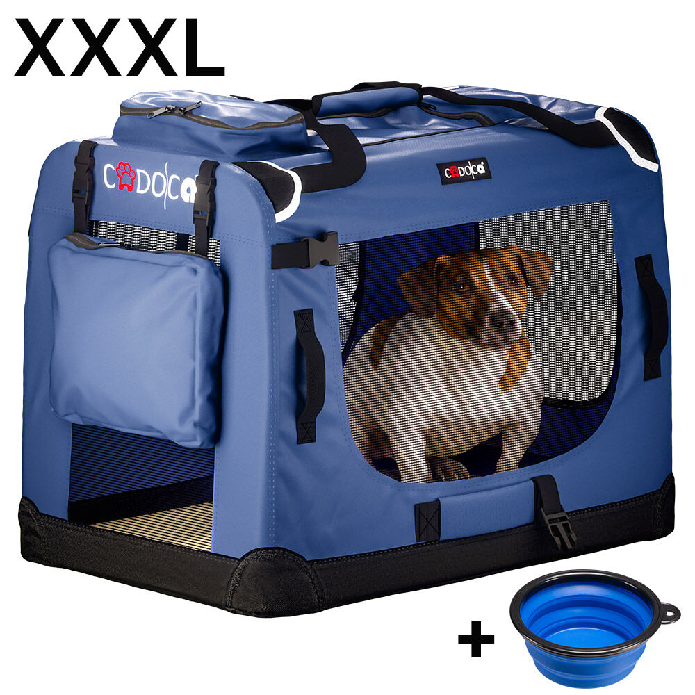 Hundebox faltbar XXXL 101x70x70cm Blau