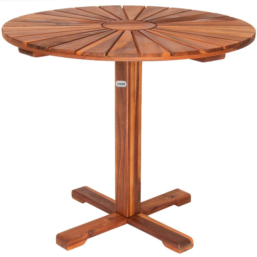 Gartentisch Sunrise Braun Akazienholz Ø70cm