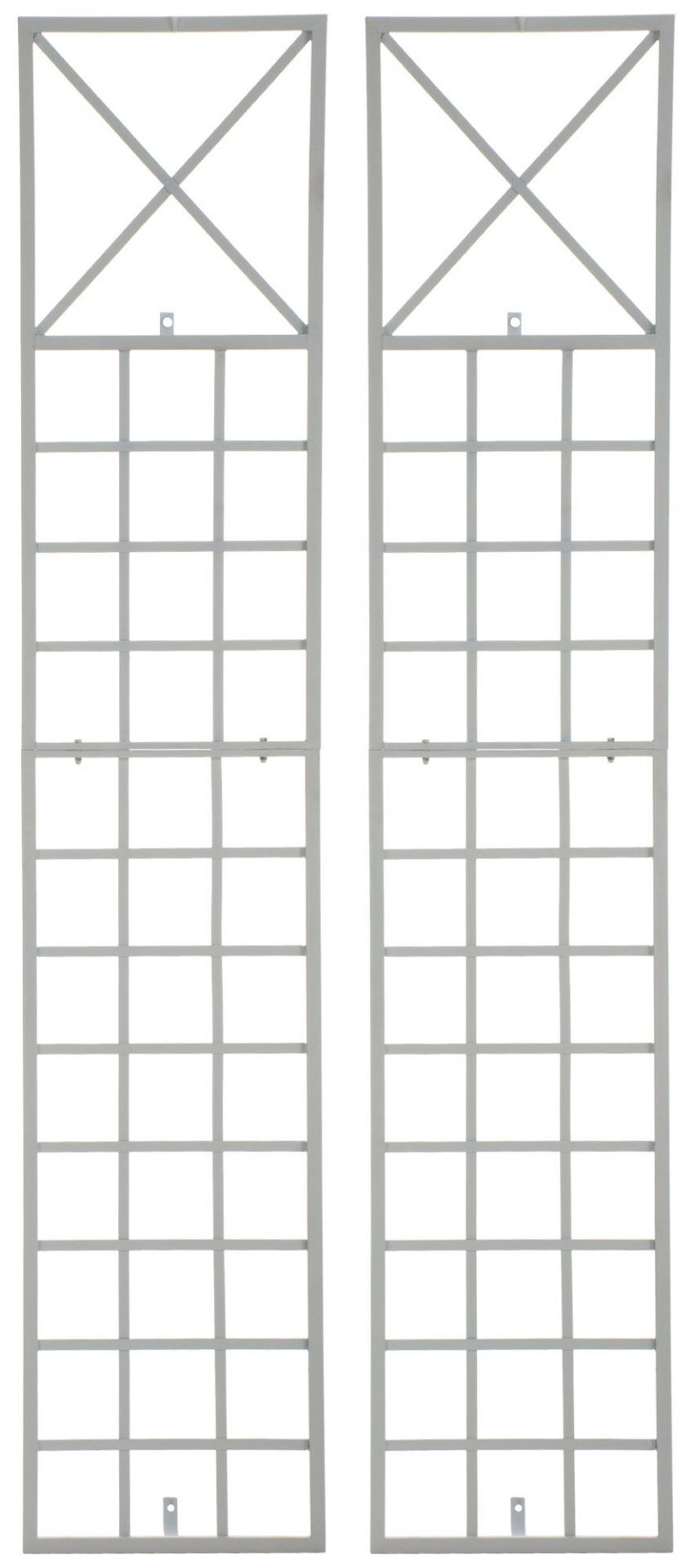 2er Set Rankgitter Trigo, weiß