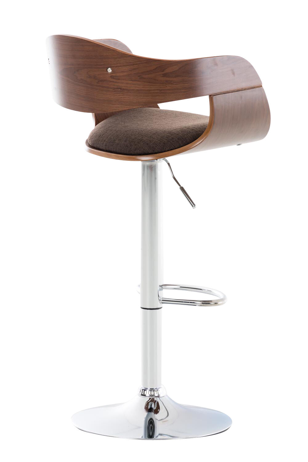 2er Set Barhocker Kingston C Stoff, walnuss/braun