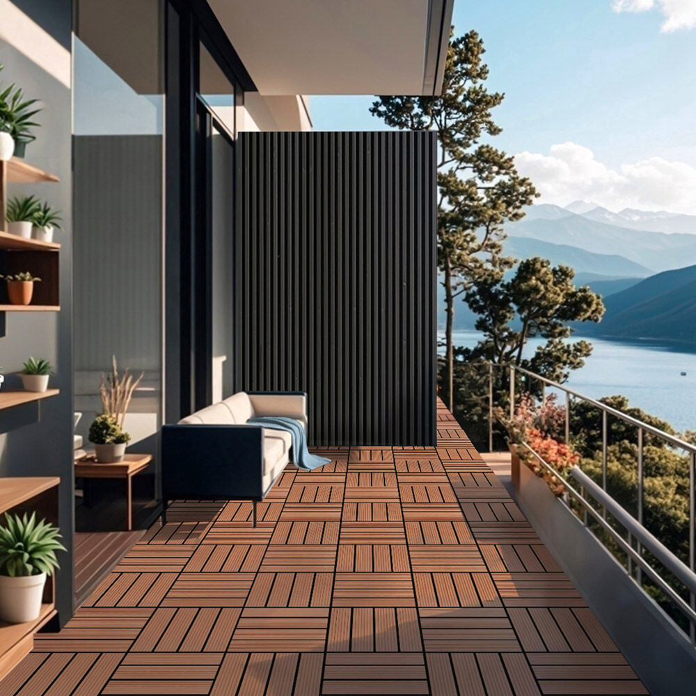 WPC Klickfliesen BAVARO - 6m² Hellbraun