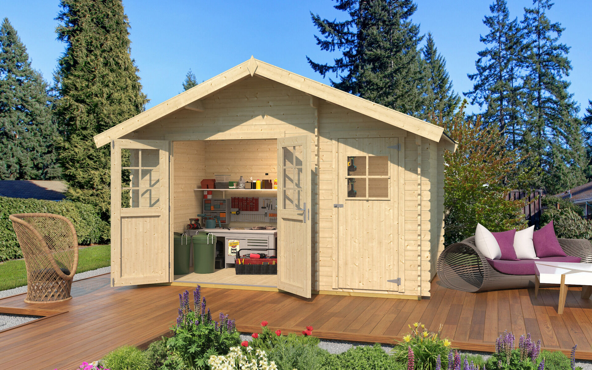 weka Gartenhaus 253 - 4,2x2,6m