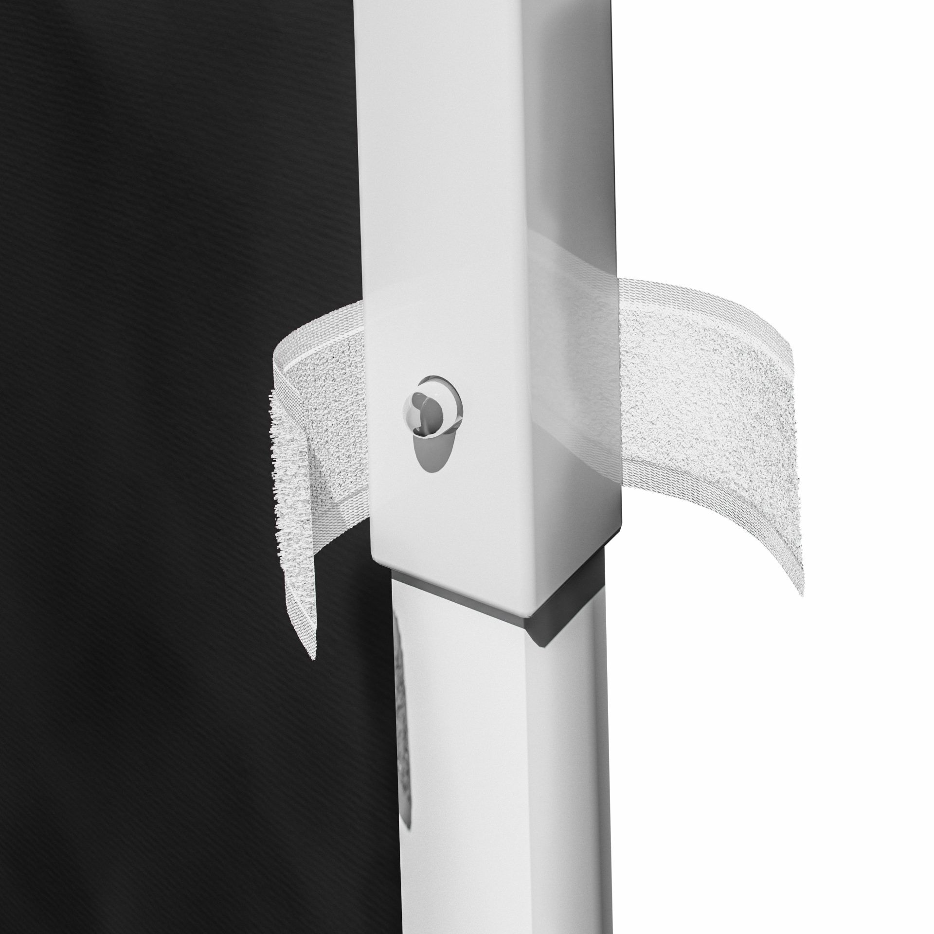 Seitenwand Faltpavillon Capri 2er-Set Schwarz 3x3m