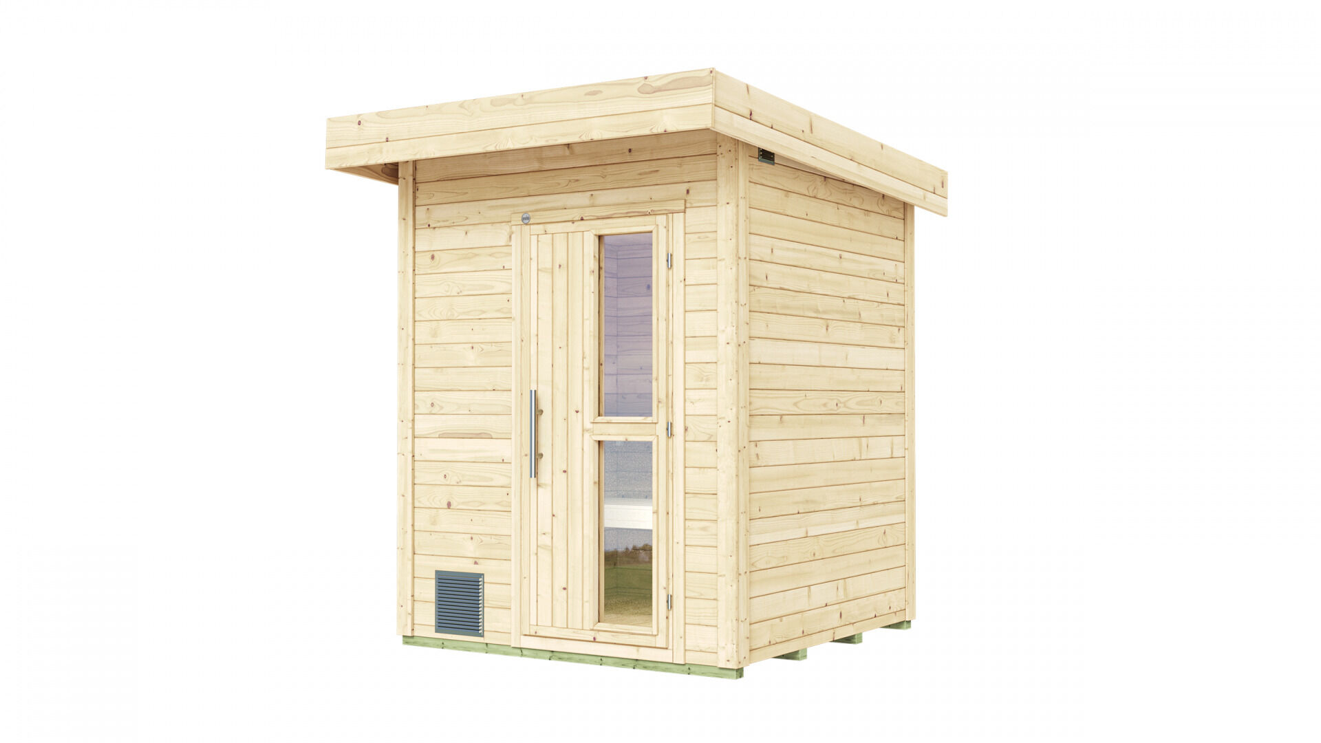 weka Saunahaus 38 mm NAANTALI mit Flachdach