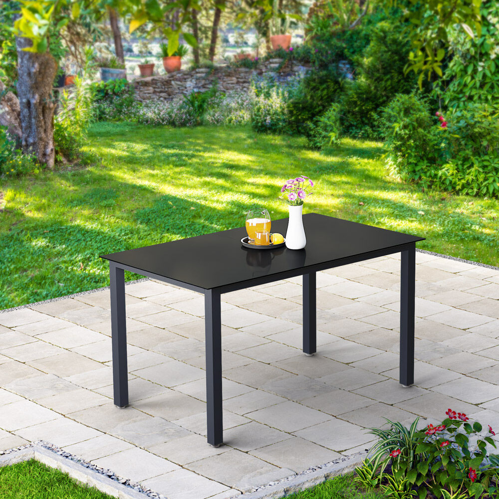 Gartentisch Bern Anthrazit Alu 150x90x75cm